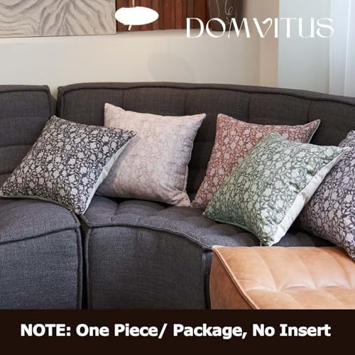 Floral Pillow Covers 18×18, Throw Pillows for 18″ x 18″ (Pack of 1) Neutral