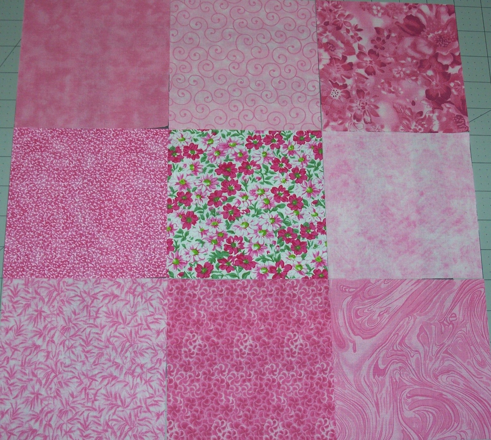 54 Pink Calico Fabric 5″ Quilting Squares 100% Cotton Charm pack bundle
