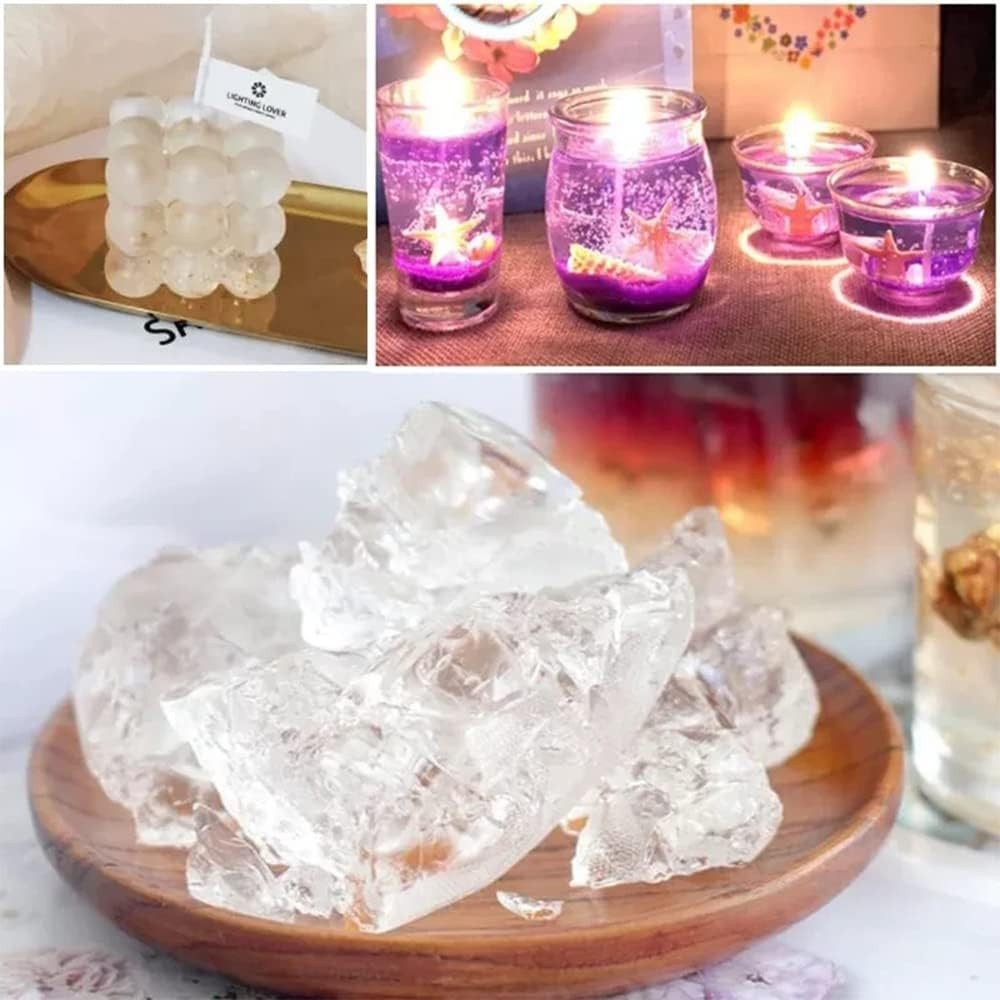 Transparent Jelly Wax DIY Candle Making Gel Wax Handmade Material Crystal Gel Ca