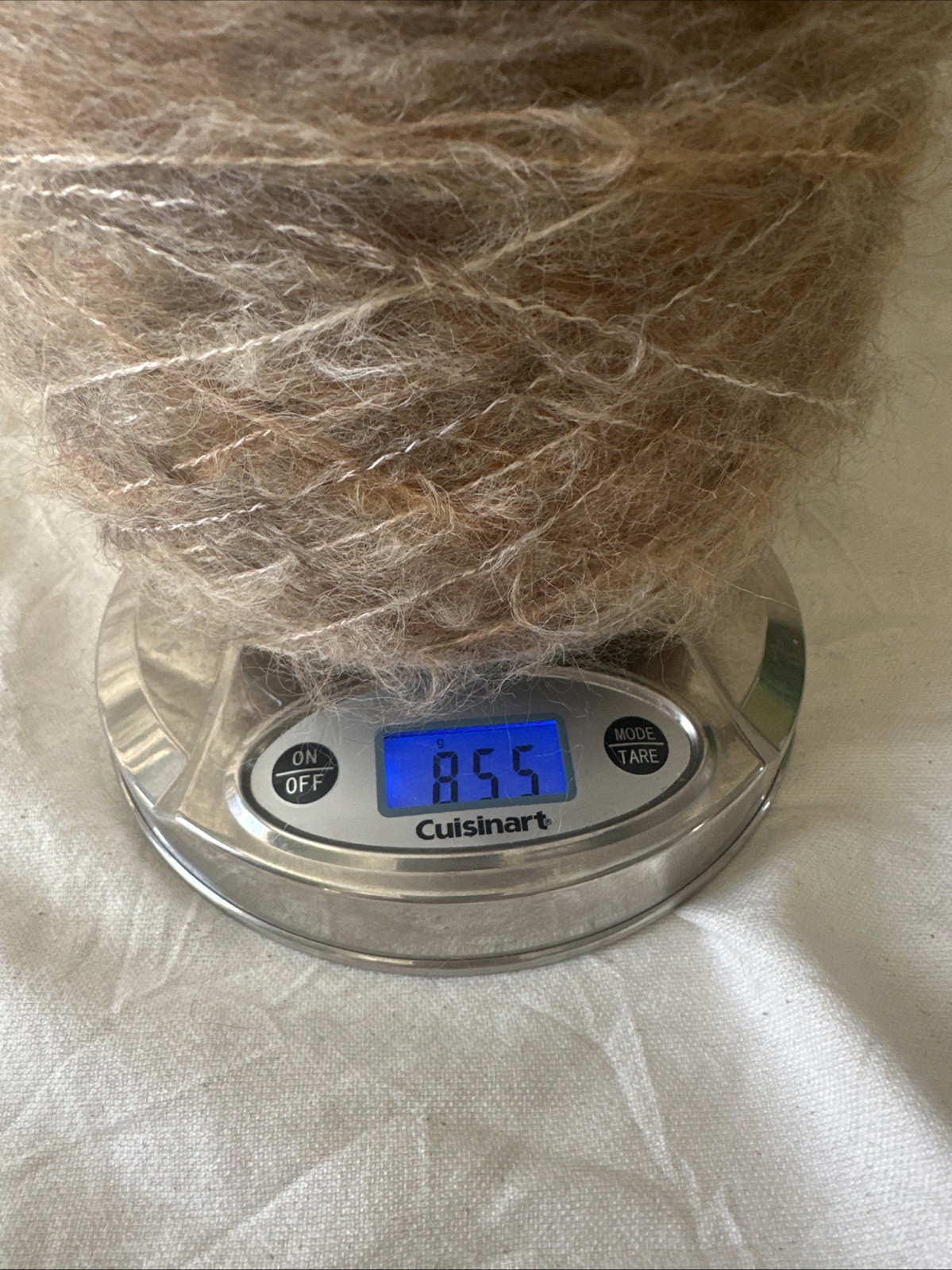 Mohair Yarn 77% Wool/ 23% Viscose High Quality Wheat Color 855G Total