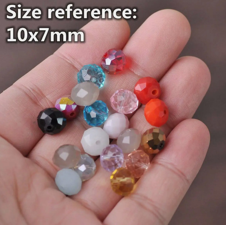 4mm 6mm 8mm 10mm 12mm Rondelle crystal Loose spacer beads Jewelry Making Crafts