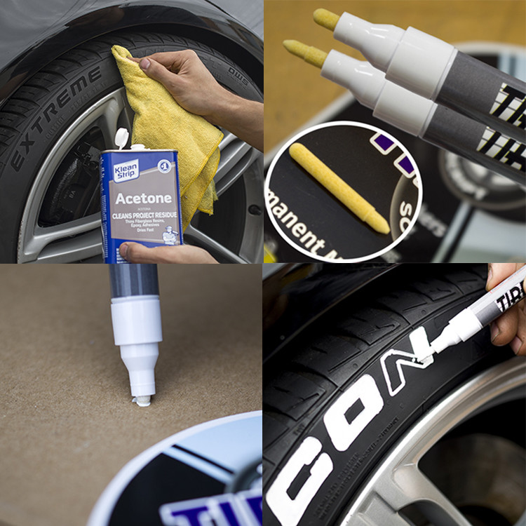 Tire Ink Permanent Marker For Tire Lettering Paint Pen USA Seller