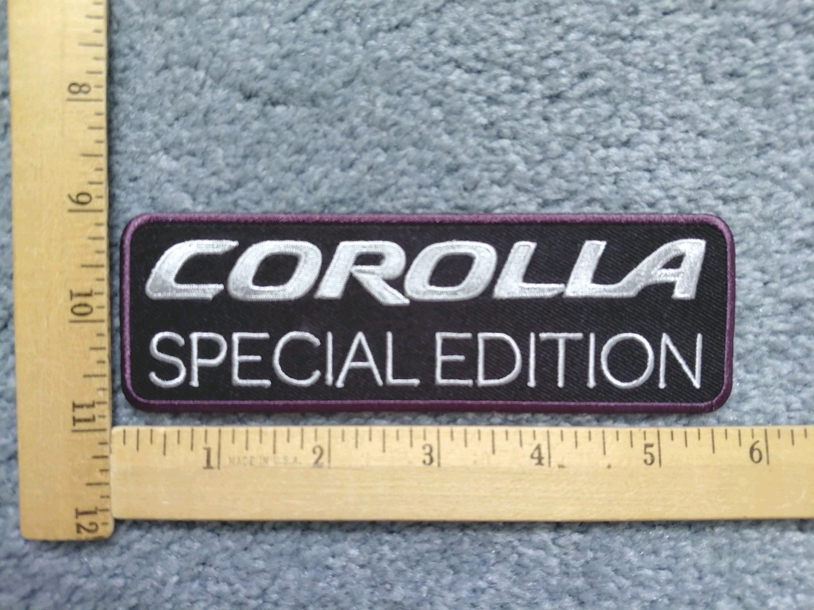 1 TOYOTA COROLLA SPECIAL EDITION CAR AUTO IRON ON PATCH free shipping