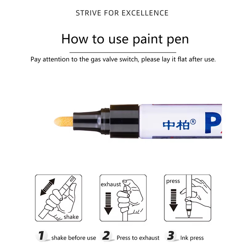 Waterproof Permanent Paint Marker Pen for Car Tyre Tire Tread Rubber Metal pen