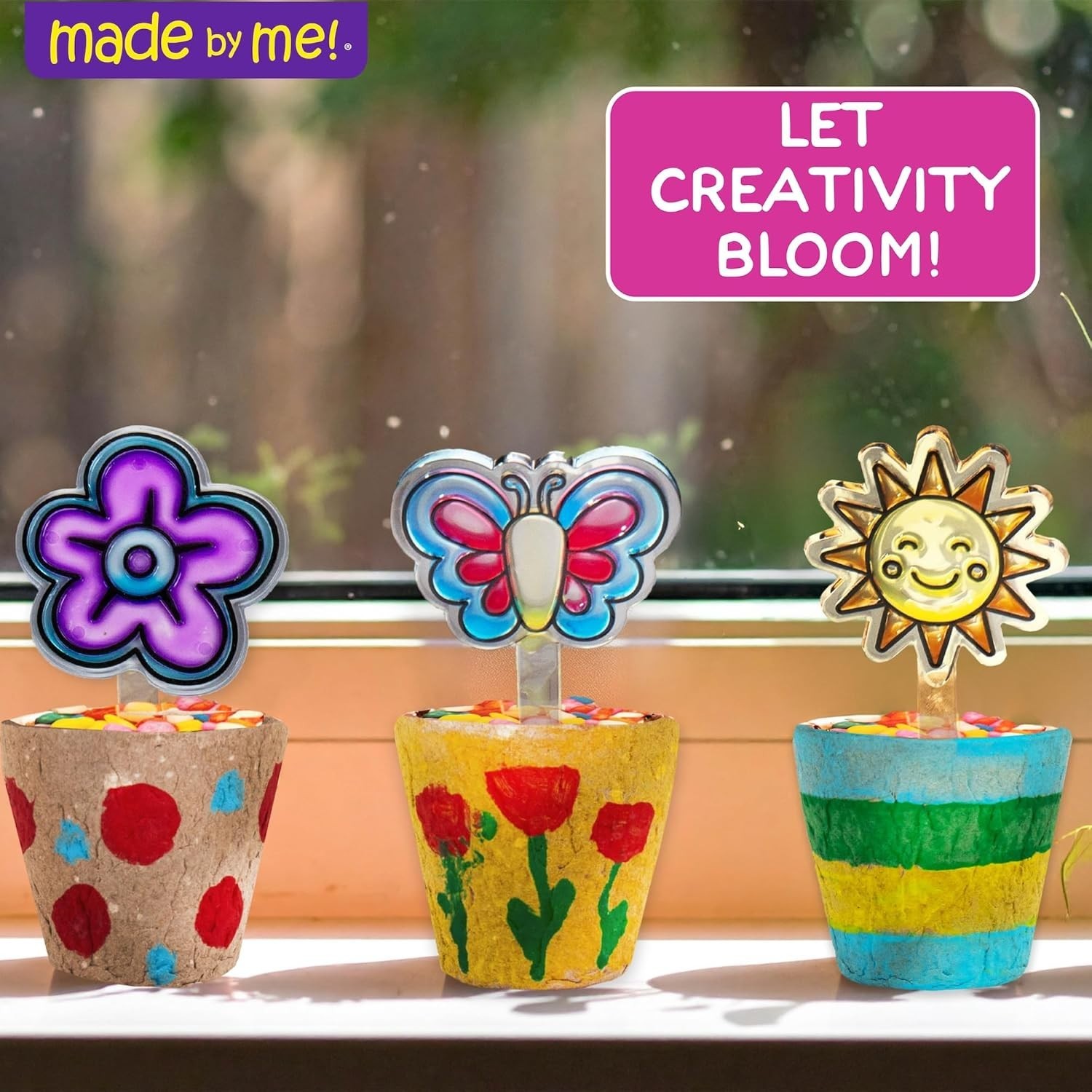 Fun Suncatcher Painting Set: 6 Designs, 11 Vibrant Paints, Perfect for All Ages!