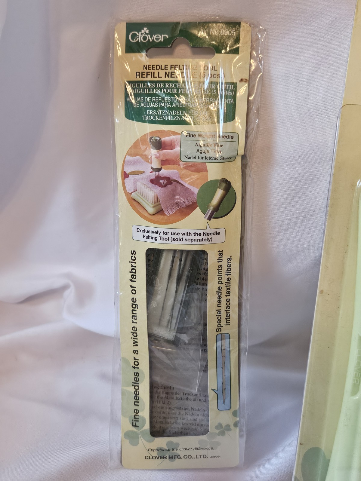 Set Clover Needle Felting Tools 2 Mats Pen Style Tool Claw Cleaner Refills NEW