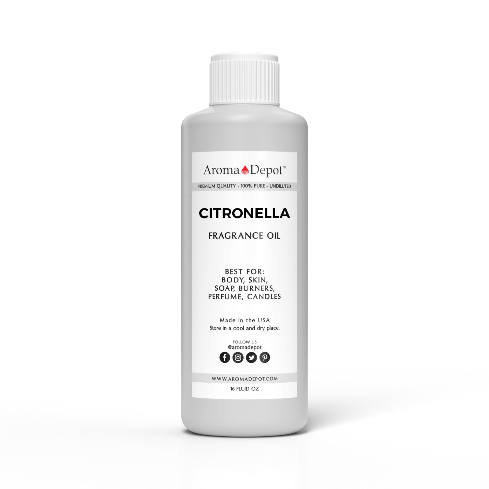 Citronella Fragrance oil For Body Oil ,Candle, Soap, Bath Bomb Incense Diffuser