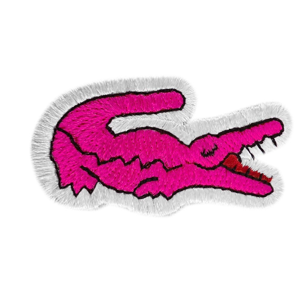 Crocodile Embroidered Patch Set Iron-On Sew-On Alligator Logo Badge Applique