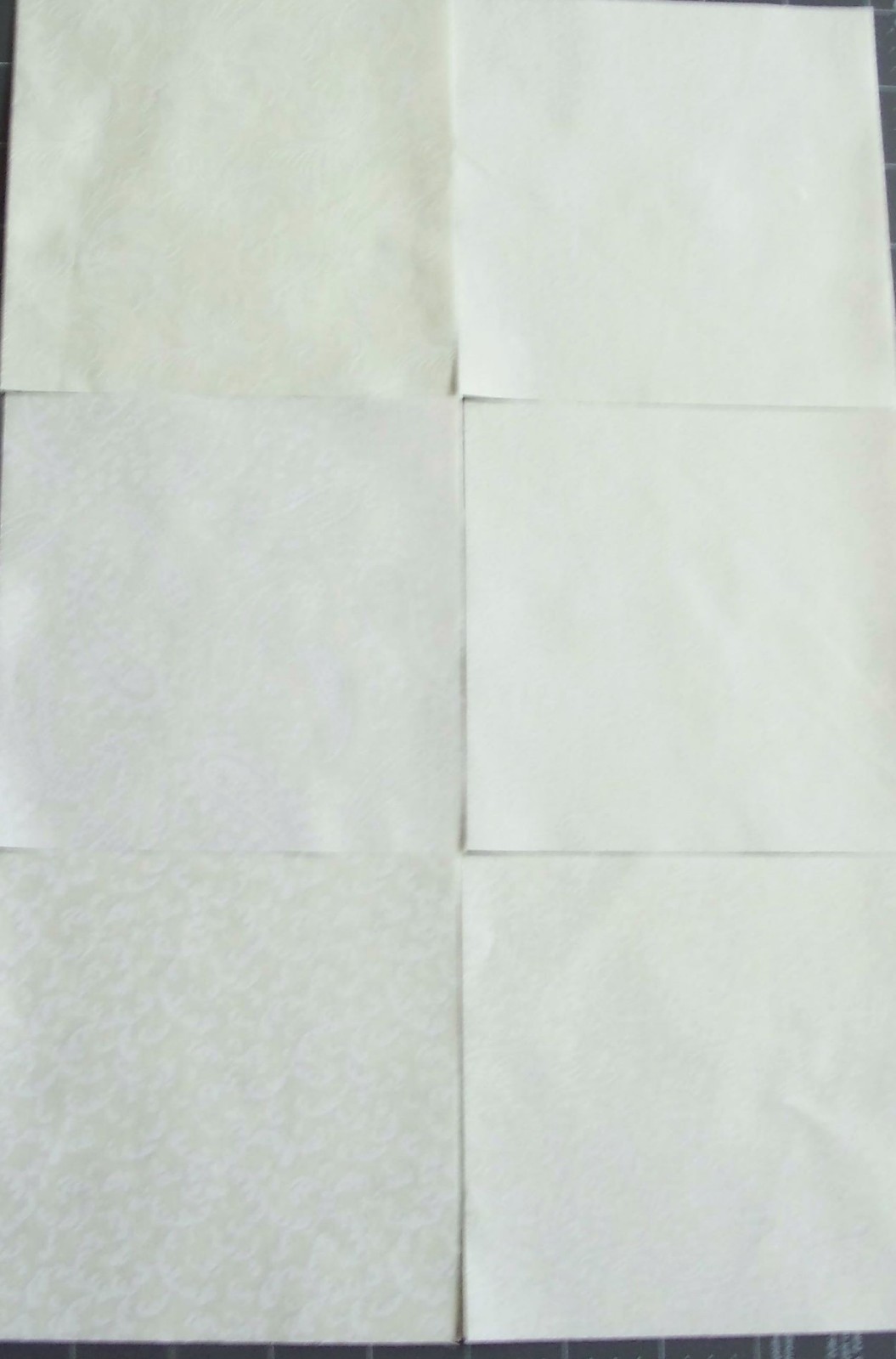 48 Neutral Cream Tonal Tone on Tone Fabric 5 inch Quilt Squares Charm pack