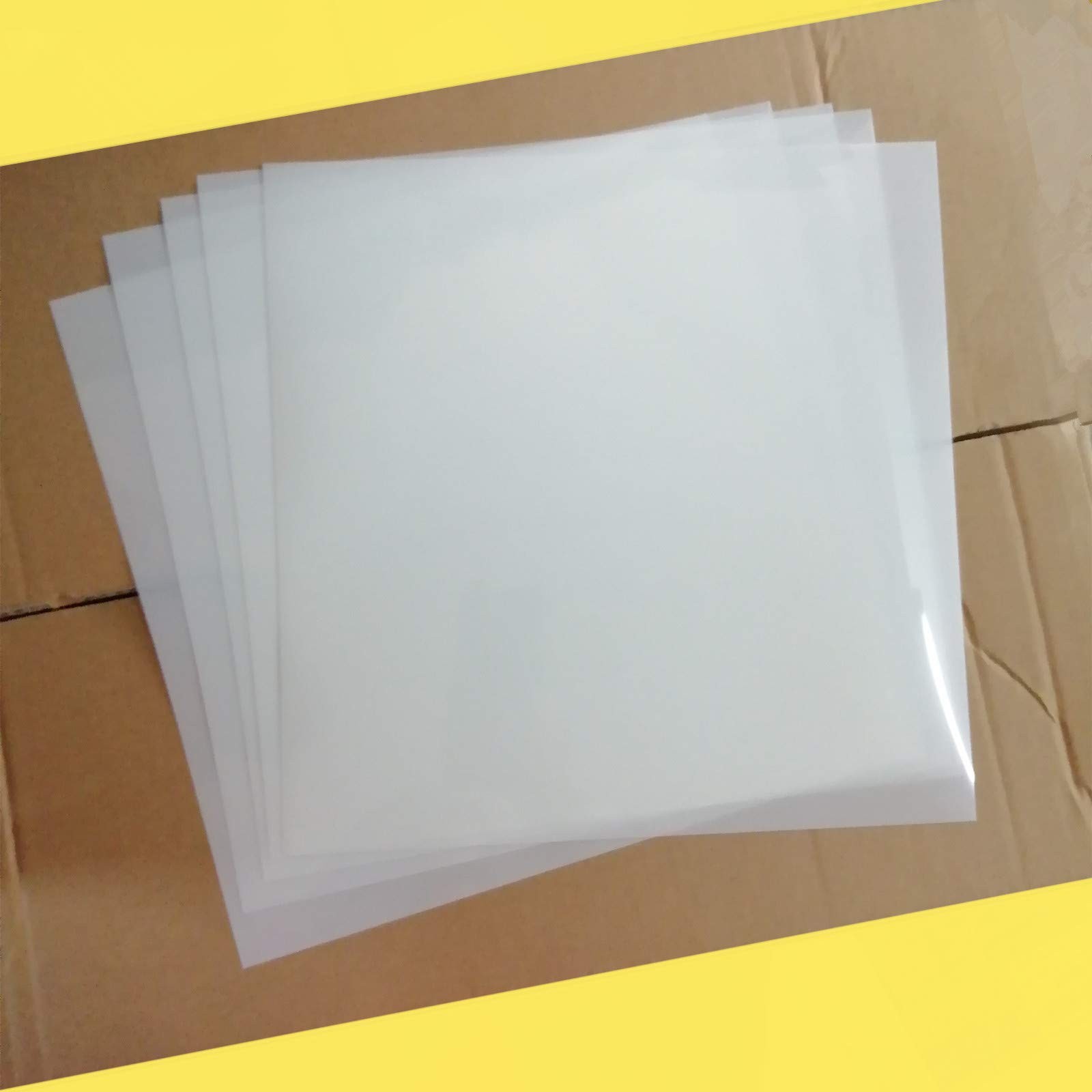 BANLTRE 10 Sheets 10 mil Mylar Sheet 12 x 12 inch 10 mil, milky translucent