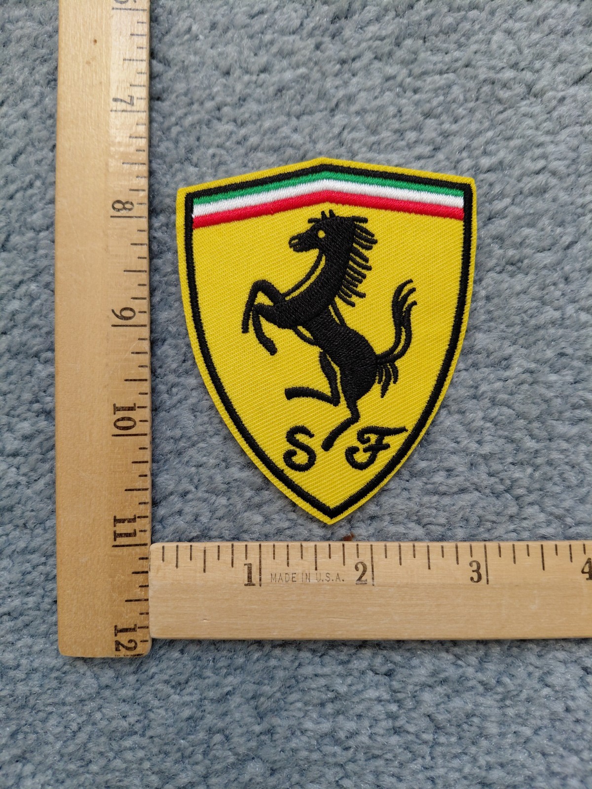 1 FERRARI CAR AUTO IRON ON PATCH free shipping