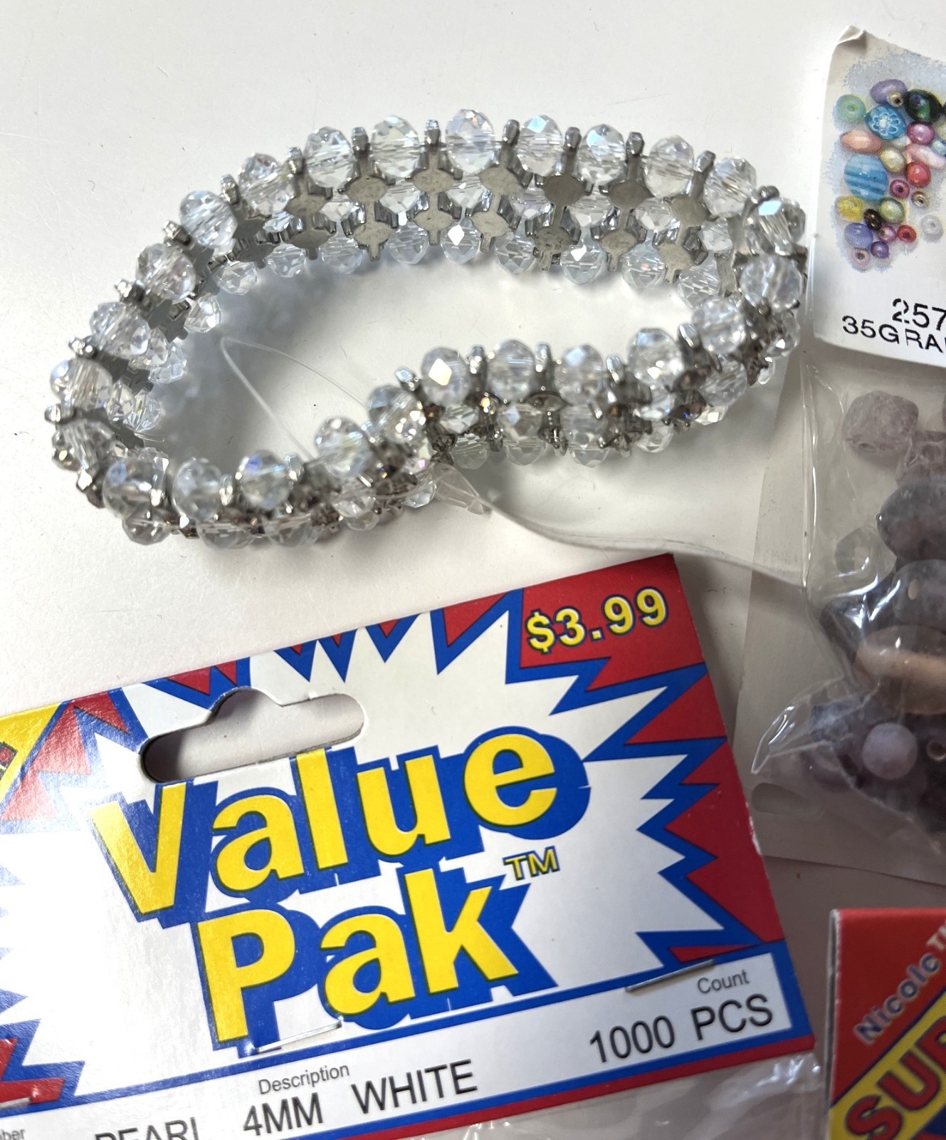Lot of Jewelry Making Beads Some Designer, Some Glass, Dress It Up & More!