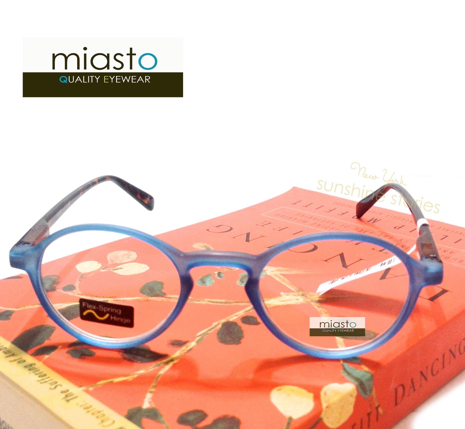 NWT$39.99 MIASTO RETRO ROUND KEYHOLE PREPPY READER VINTAGE READING SPECS GLASSES