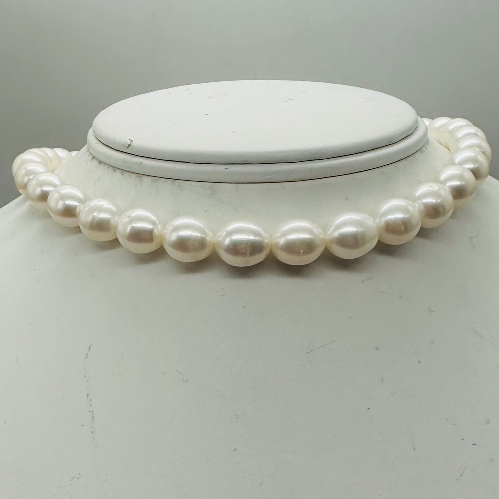White Pear Shaped Fresh Water Pearls 16″ Strand | 12×10 to 10x9mm |