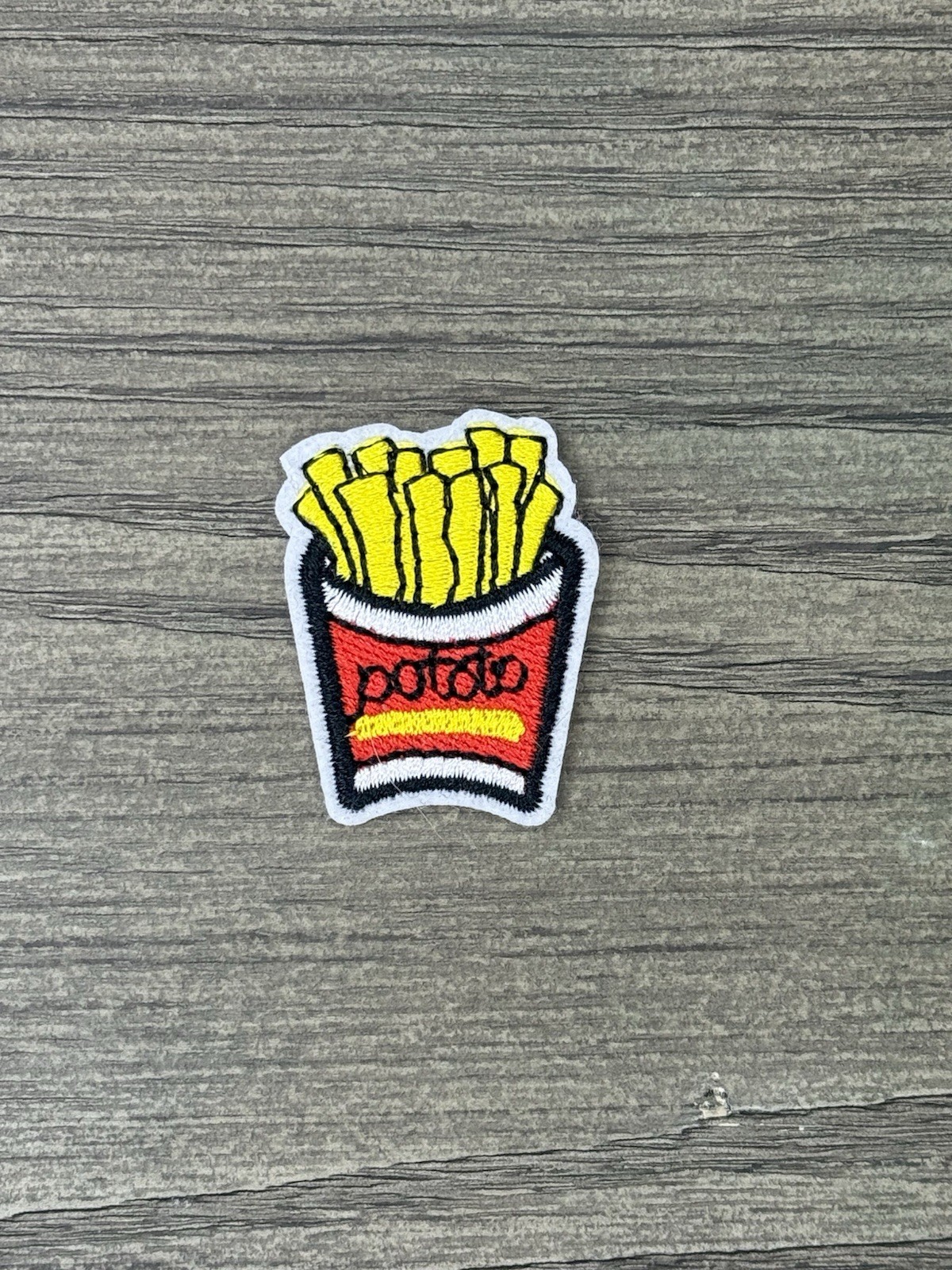POTATO FRENCH FRIES FOOD IRON ON PATCH 1.5″ X 1.0″