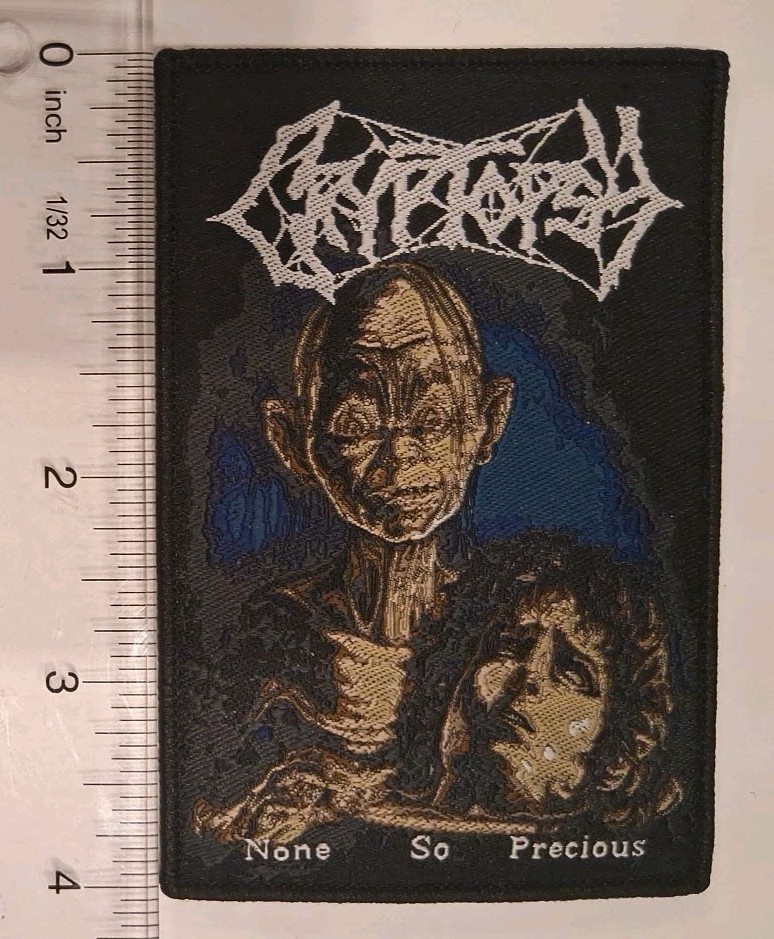 Cryptopsy None So Precious Lord Of The Rings Parody Woven Patch