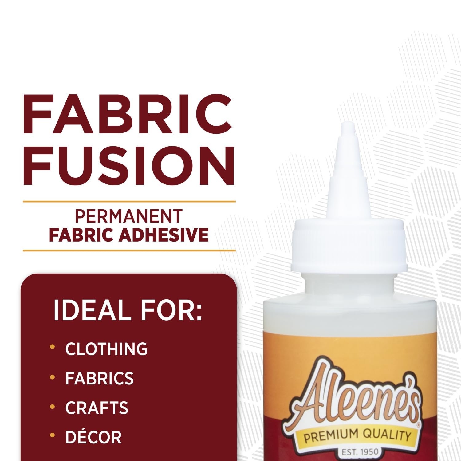 Aleene’s Fabric Fusion Permanent Adhesive 4 Fl. Oz. Washable Fabric Gl