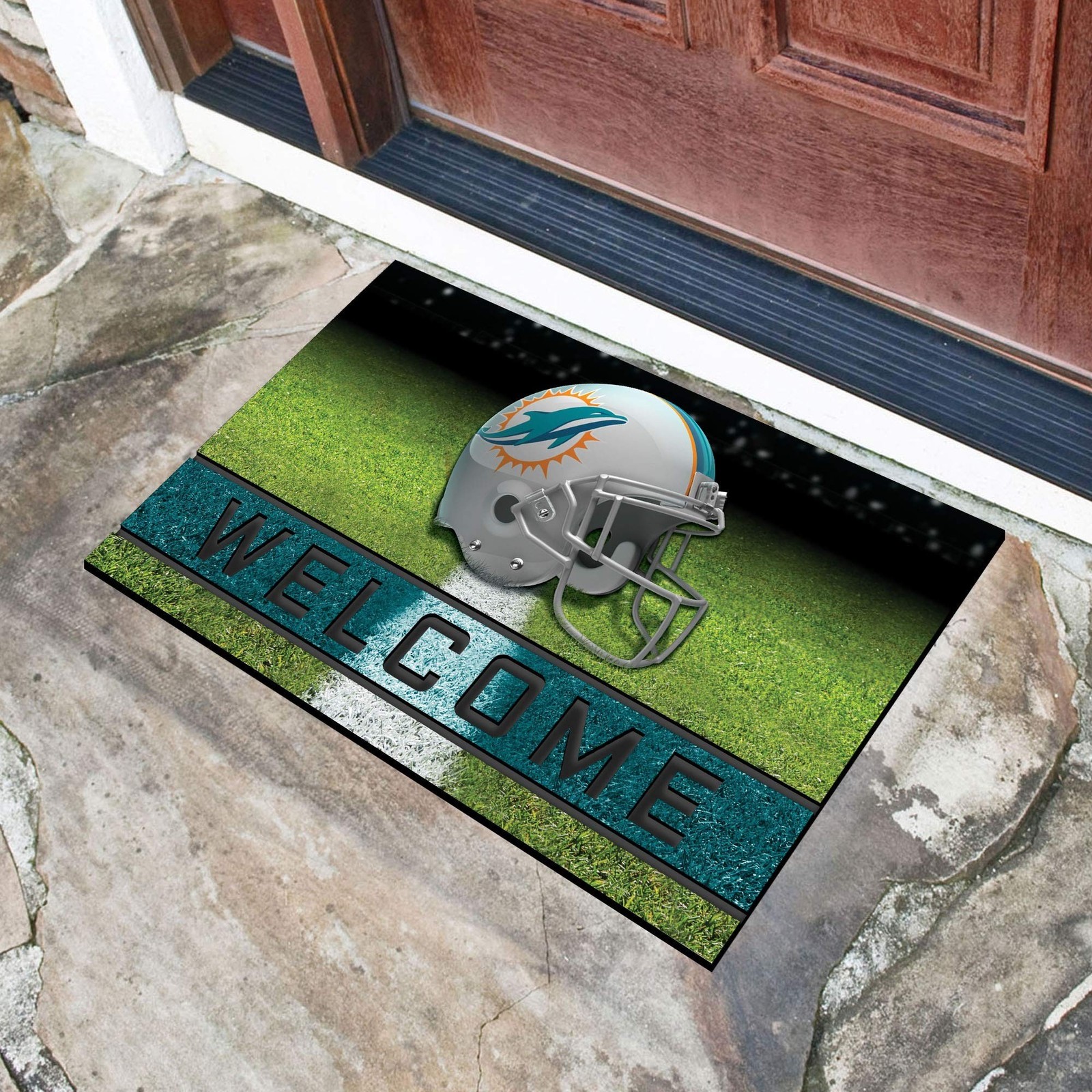 FANMATS NFL Unisex-Adult Contemporary Miami Dolphins 1’7″ x 2’6″ (Rectangular)