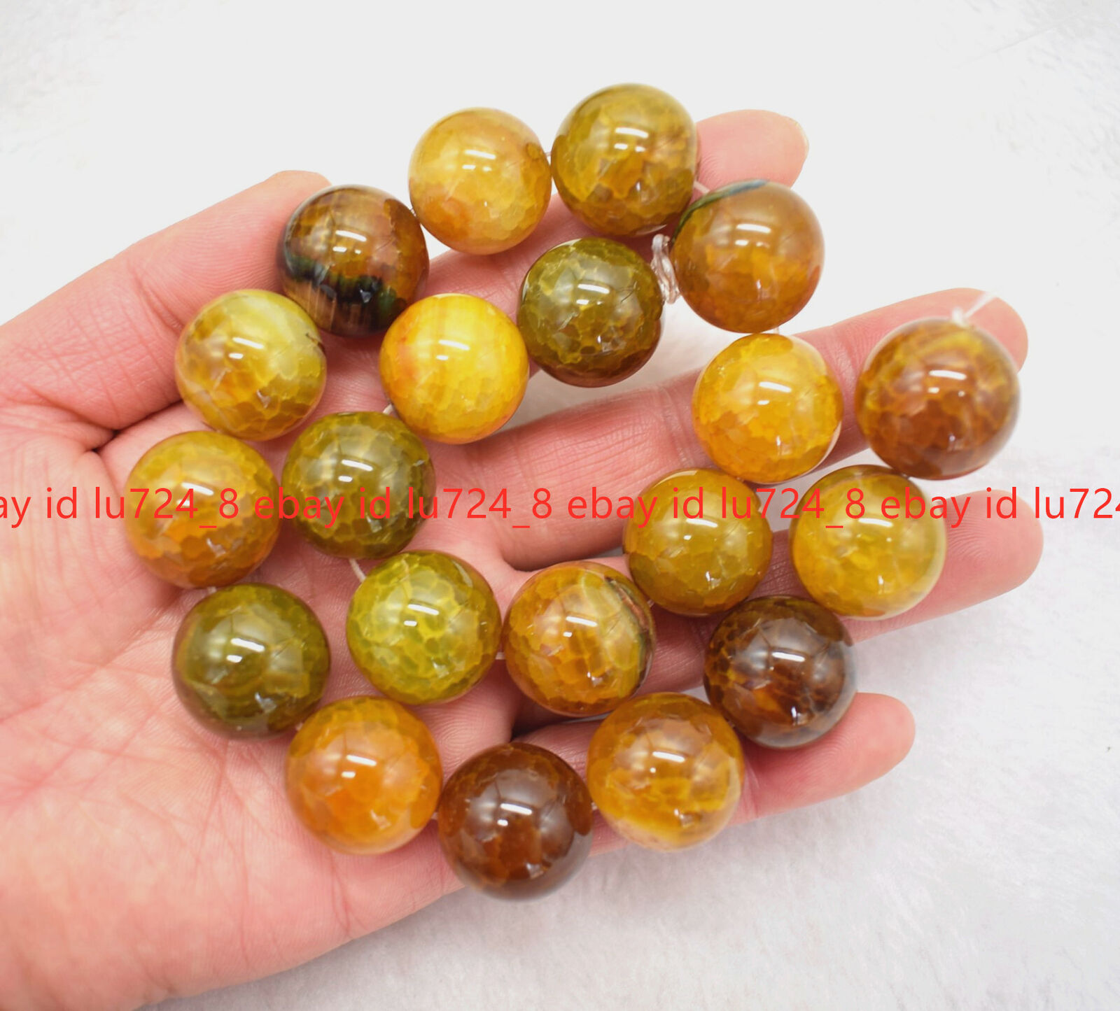 Stunning! 20mm Huge Natural Multicolor Gemstone Round Loose Beads 15″ Strand