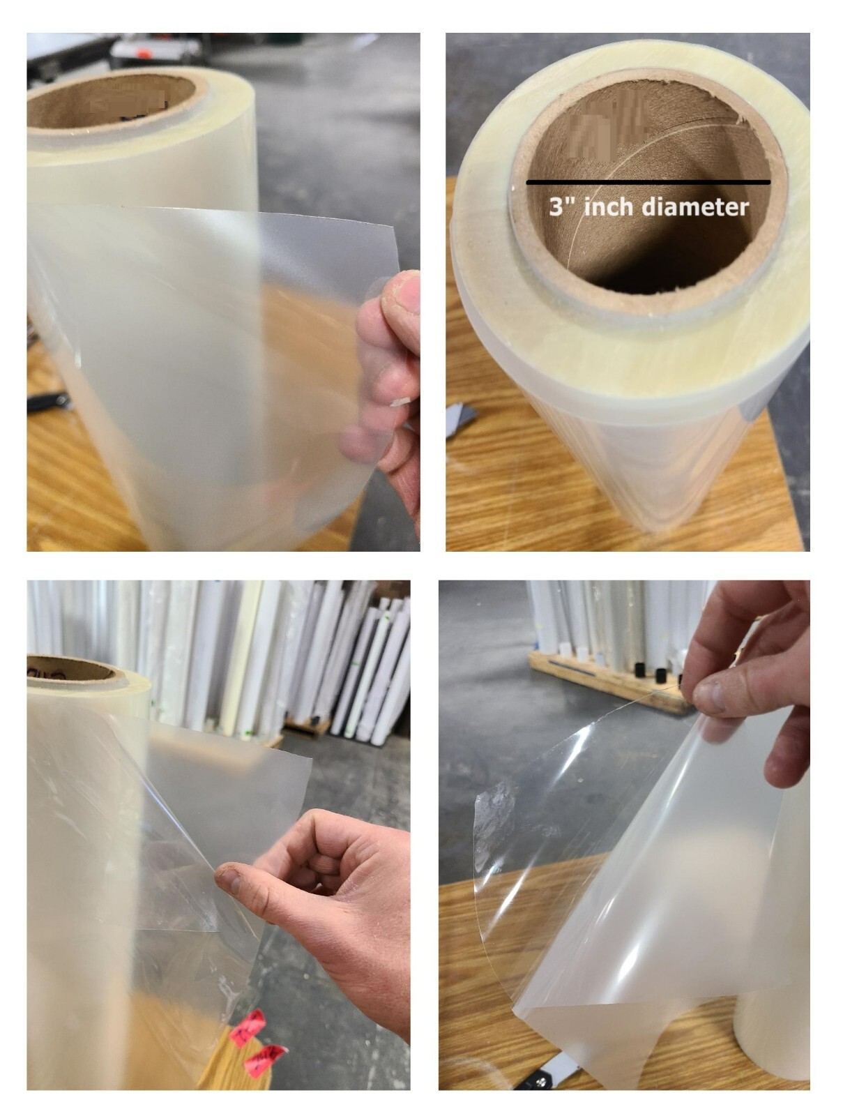 Optically-Clear Window Perf Vinyl PVC Laminate Roll for Car Auto Vehicle 242