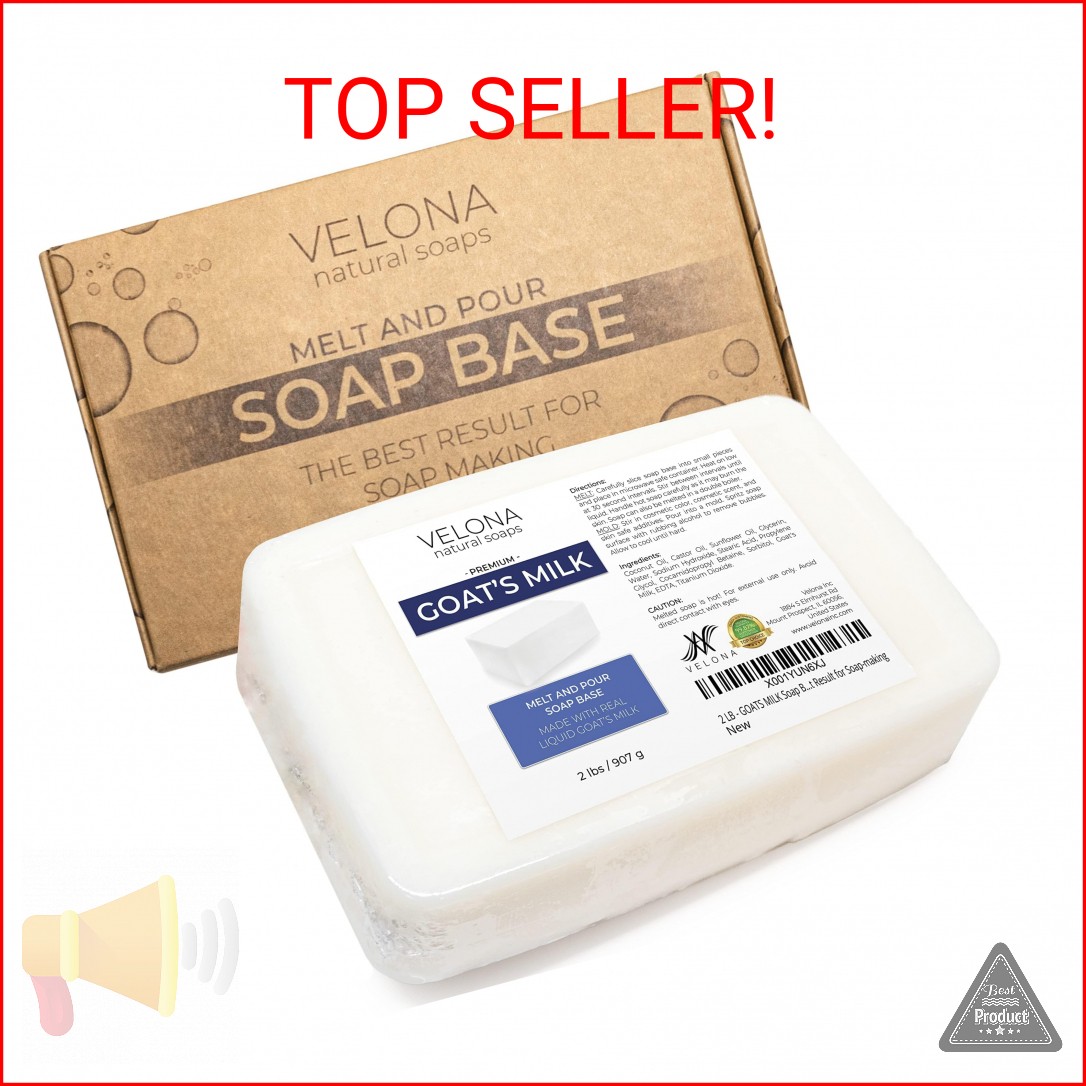 velona 2 LB – Goats Milk Soap Base SLS/SLES free | Melt and Pour | Natural Bars