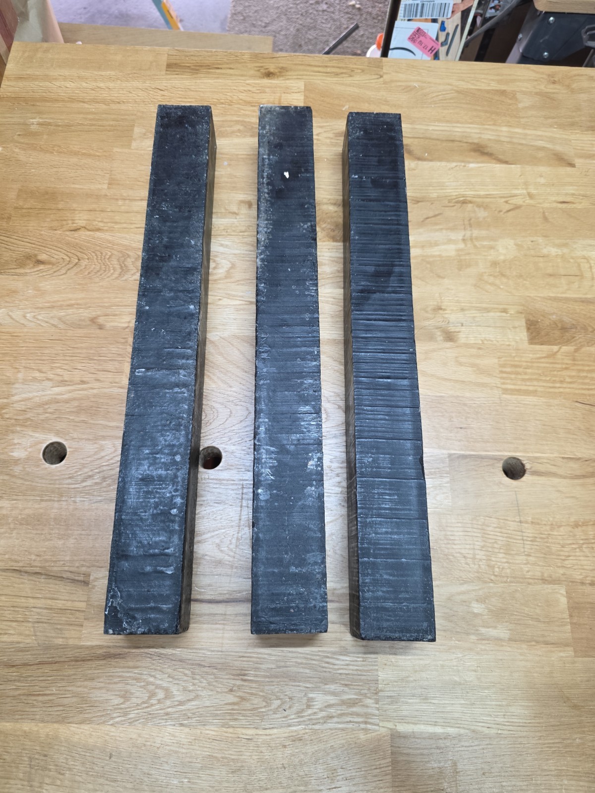 Gaboon Ebony 2″x2″x18″ Turning Blanks All Black (See Description) Price Is For 1