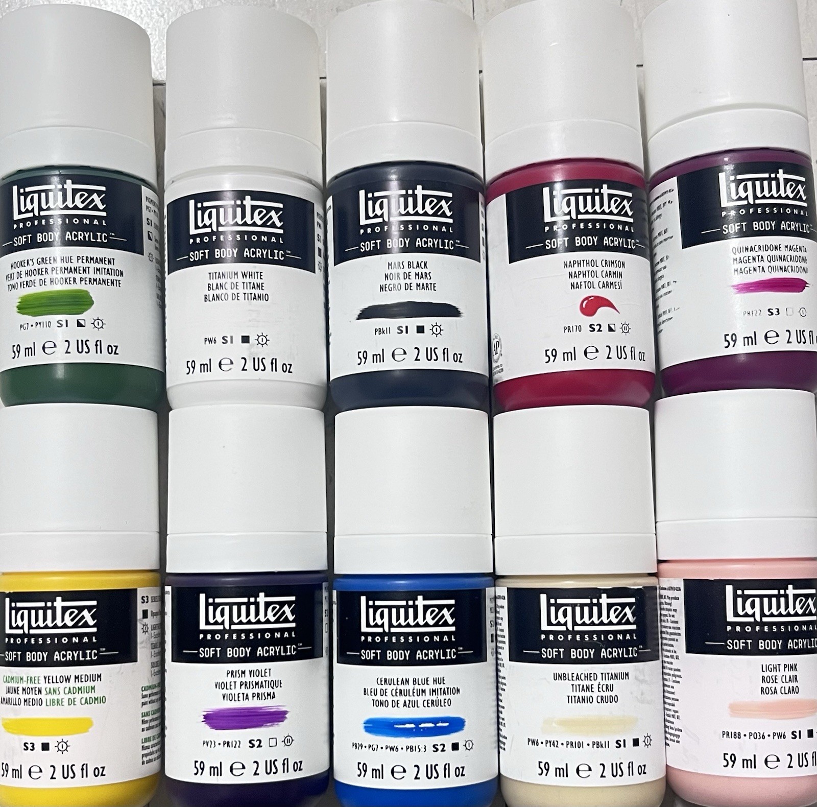 Liquitex Professional 10 Soft Body Acrylic Paint 2oz New
