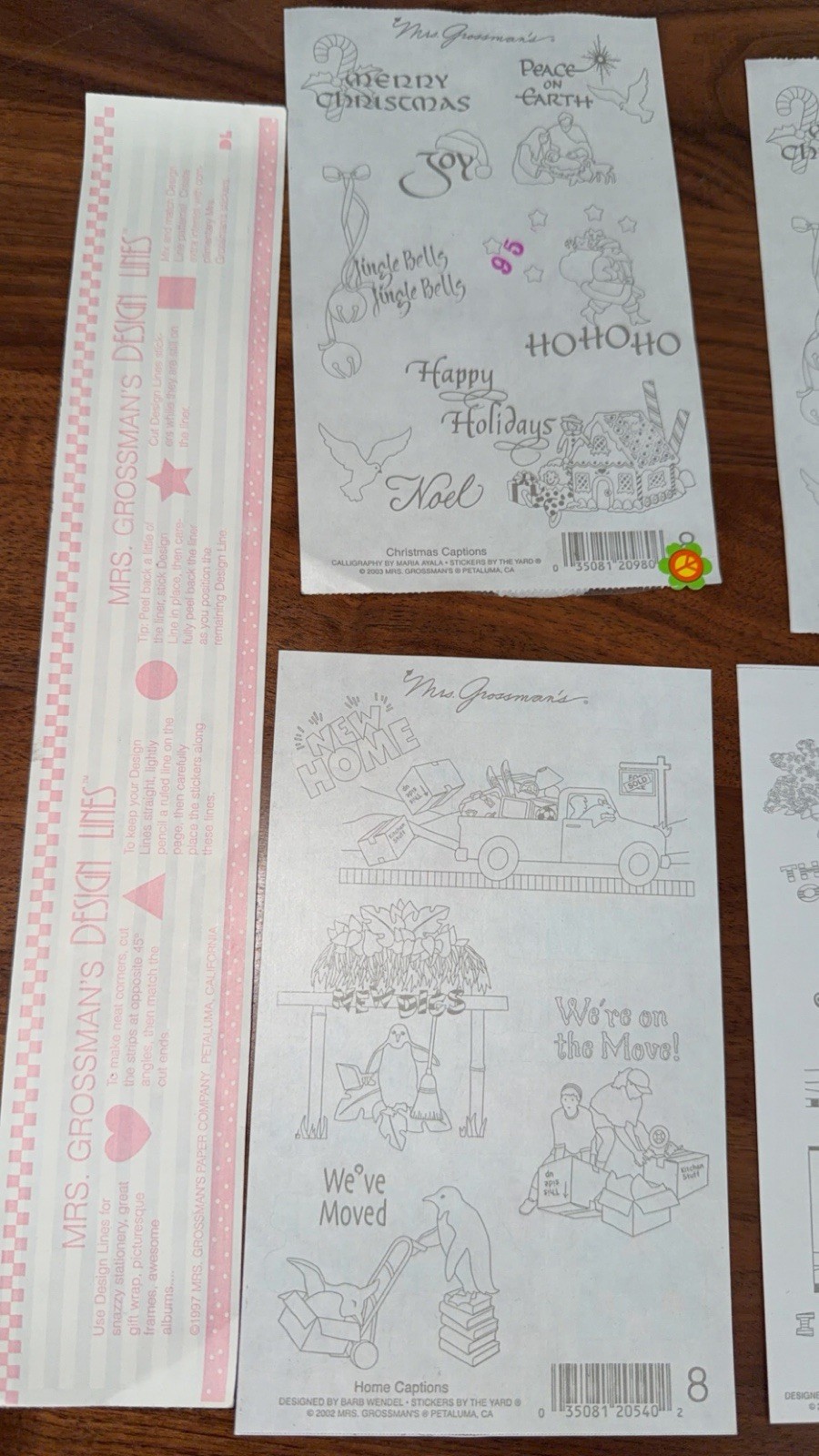 Lot Of 24 Vintage Mrs. Grossman Stickers. 1981-2003. Varies Themes