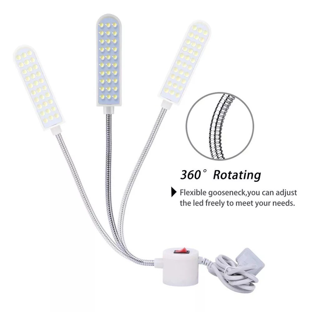 30 Led Sewing Machine Light Gooseneck Lamp With Magnetic Base (1/2/3/4/5/7/10pc)