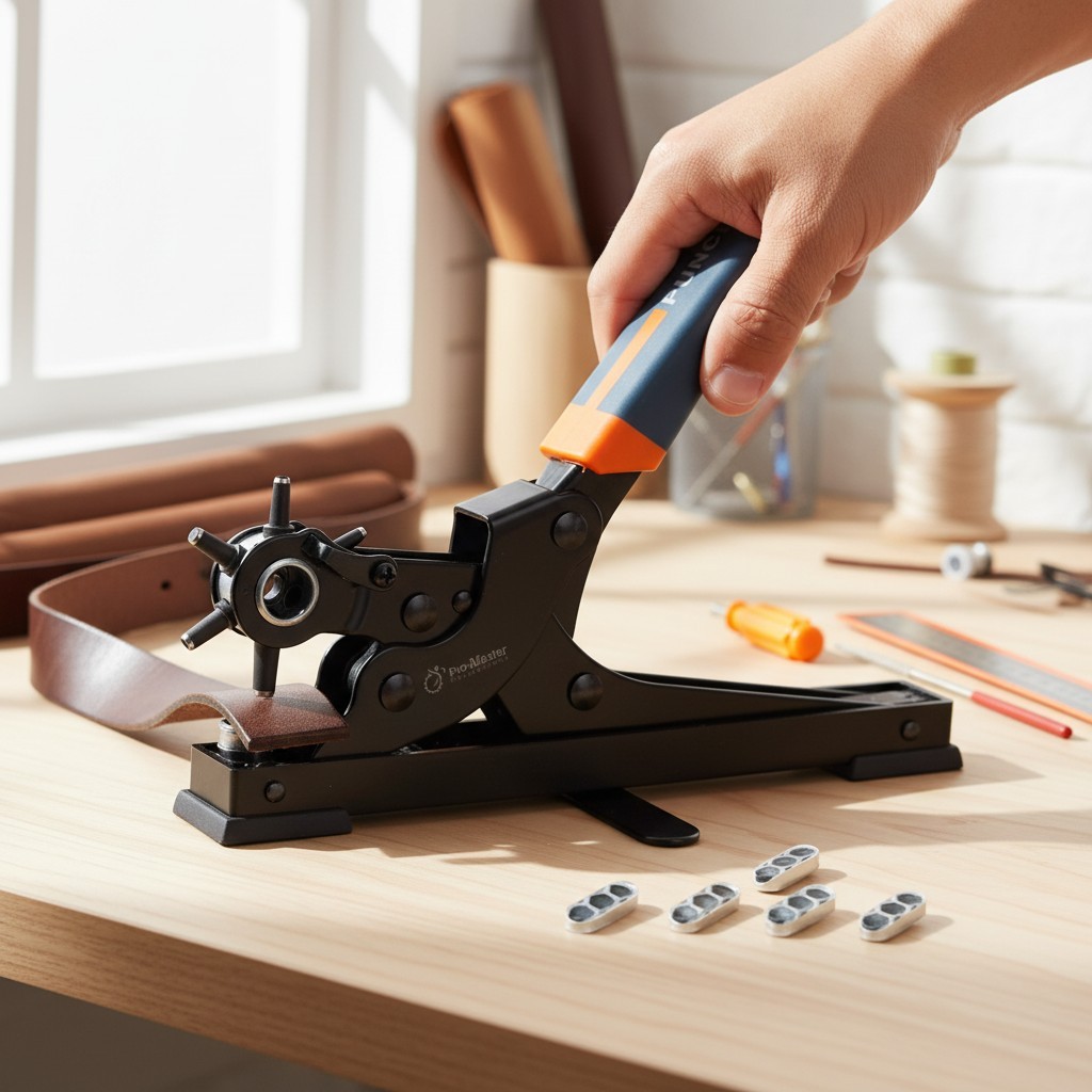 Carbon Steel Leather Punch Tool for Precise Holes in Various Materials