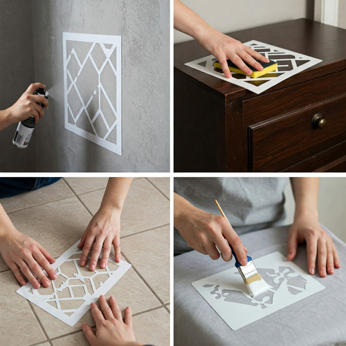 Michael Jordan Stencil Template Reusable Wall Art, DIY Crafts, Fabric Painting