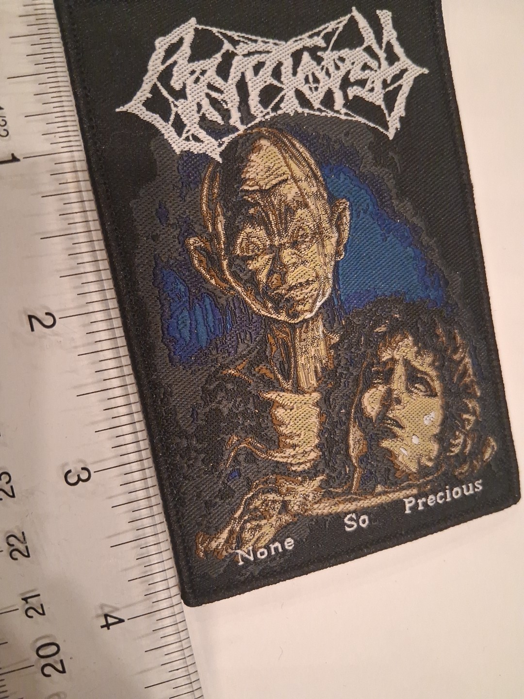 Cryptopsy None So Precious Lord Of The Rings Parody Woven Patch