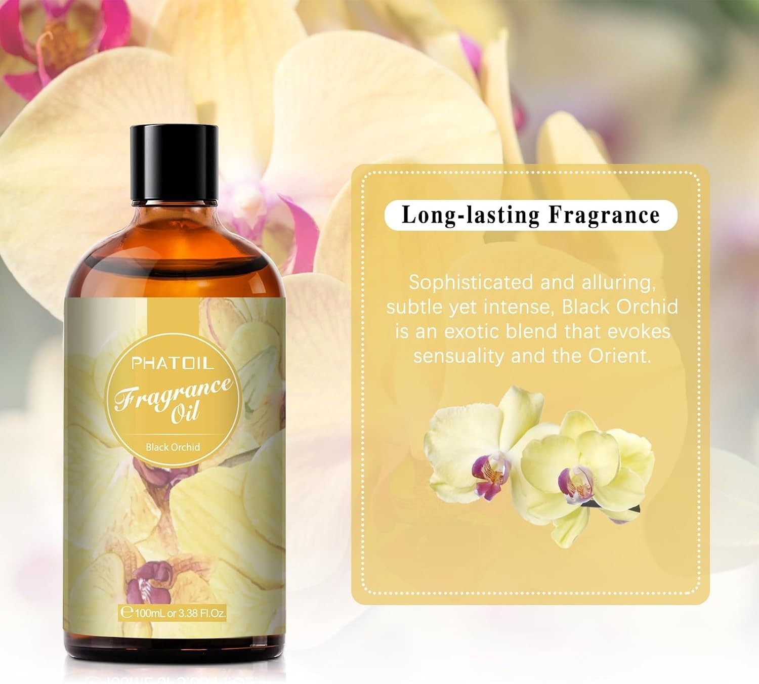 PHATOIL Fragrance Oil, Black Orchid 3.38 fl. oz.