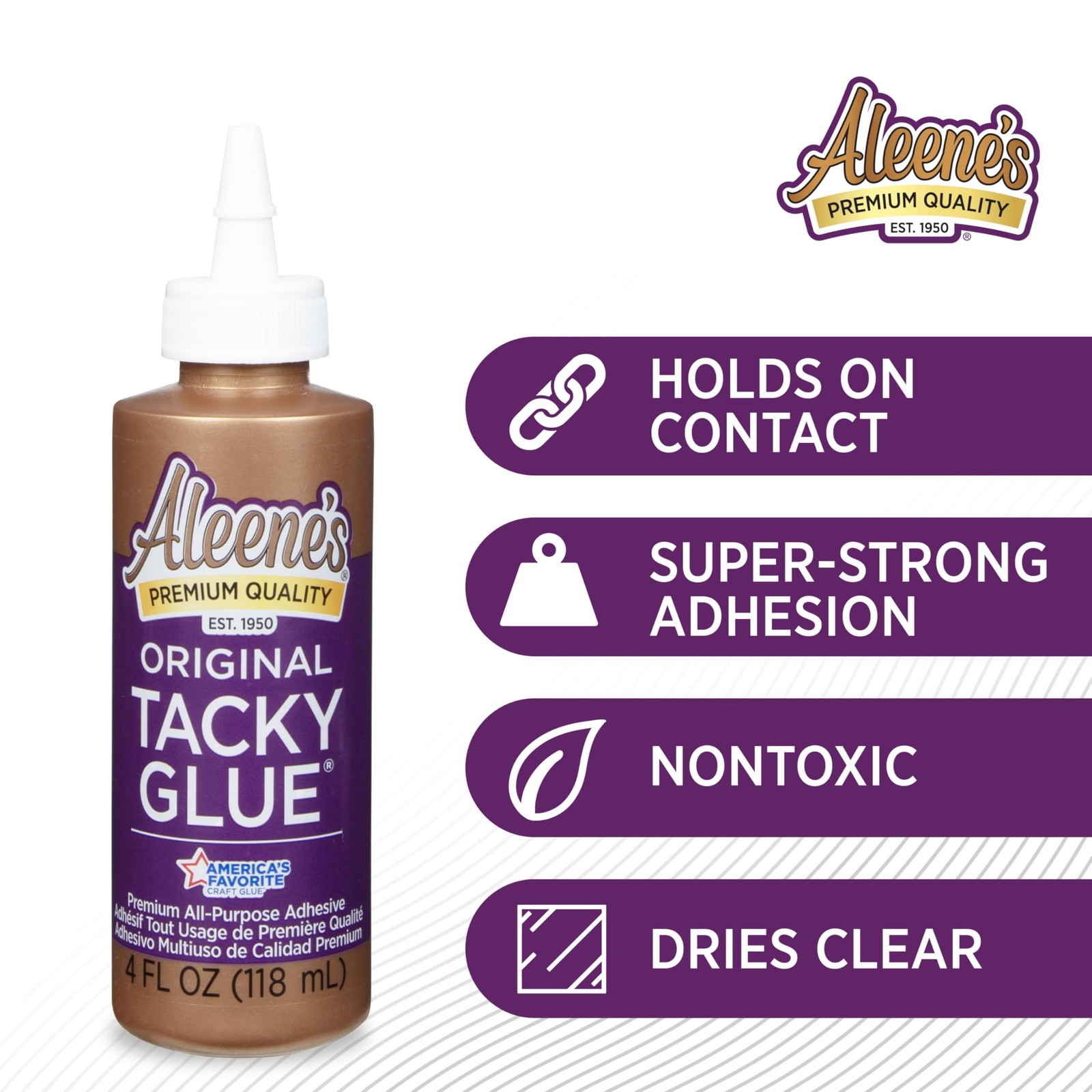 Aleene’s Original “Tacky” Glue-4 Ounce 4 fl oz – 1 Pack, White