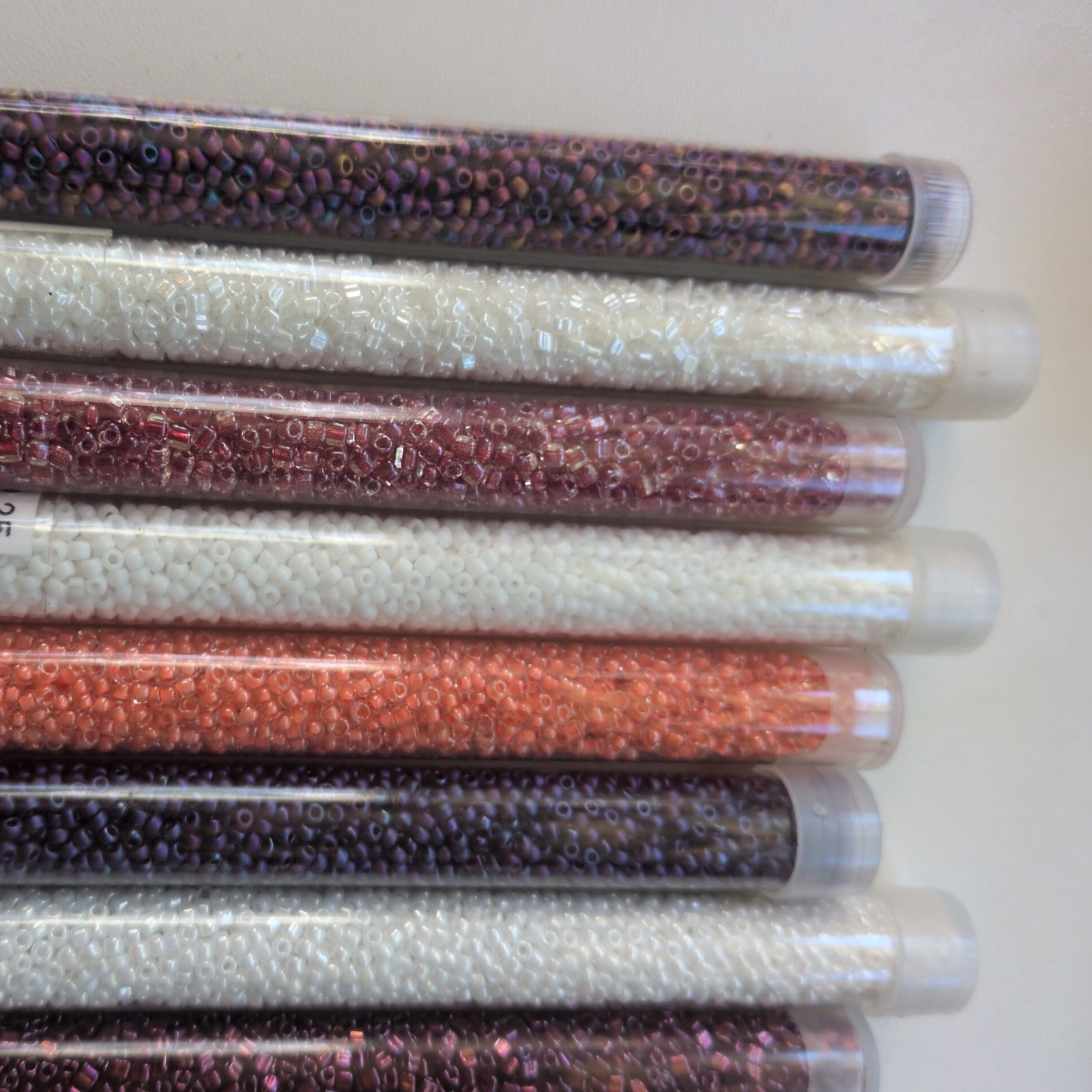 Lot Size 11 Glass Czech Beads SALE!!! New Old Stock 10 Tubes #801