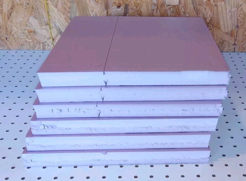 6 pieces of 1″ thick 12″ x 12″ XPS Foam for Miniature Modeling