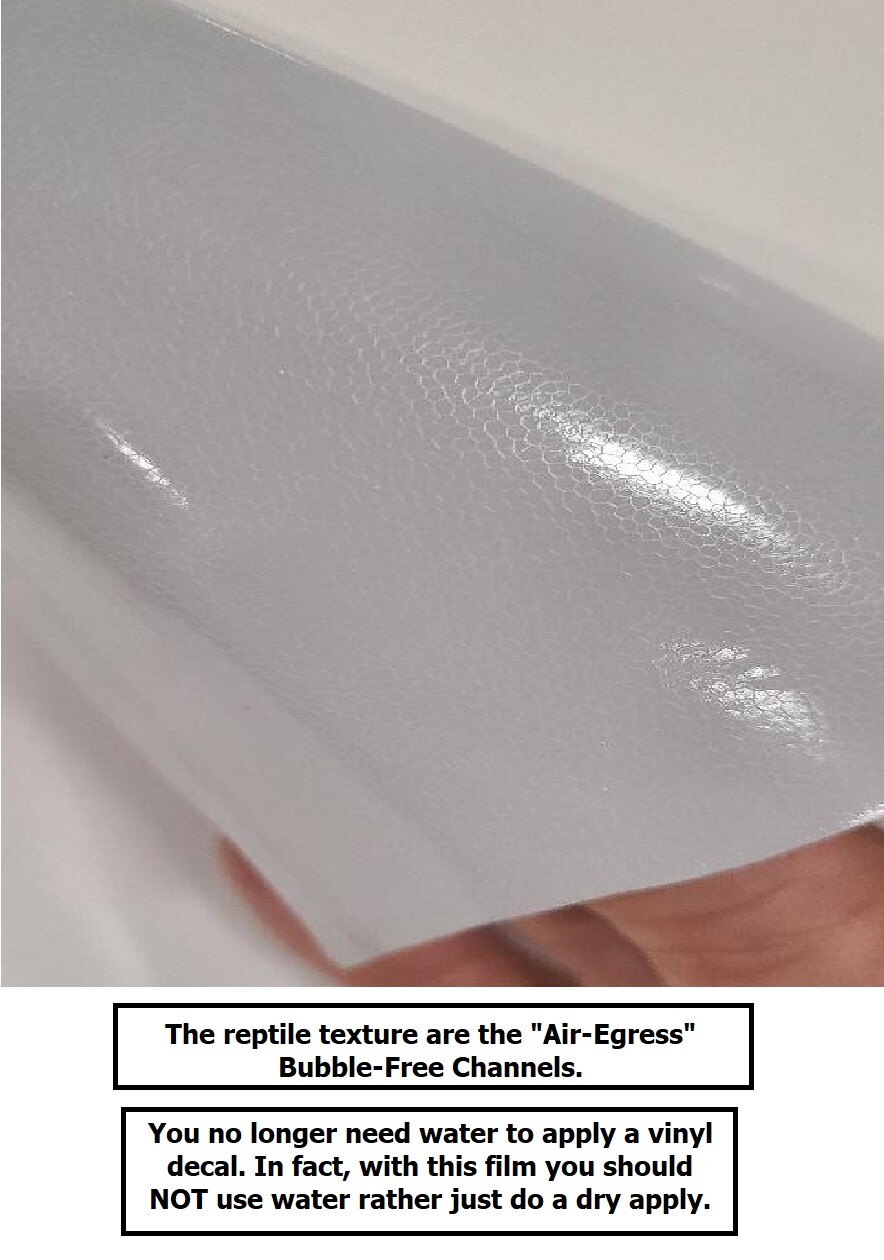 2.4mil Gloss White Car Wrap Calendar Vinyl Gray Air-Release AutoMark GF 230