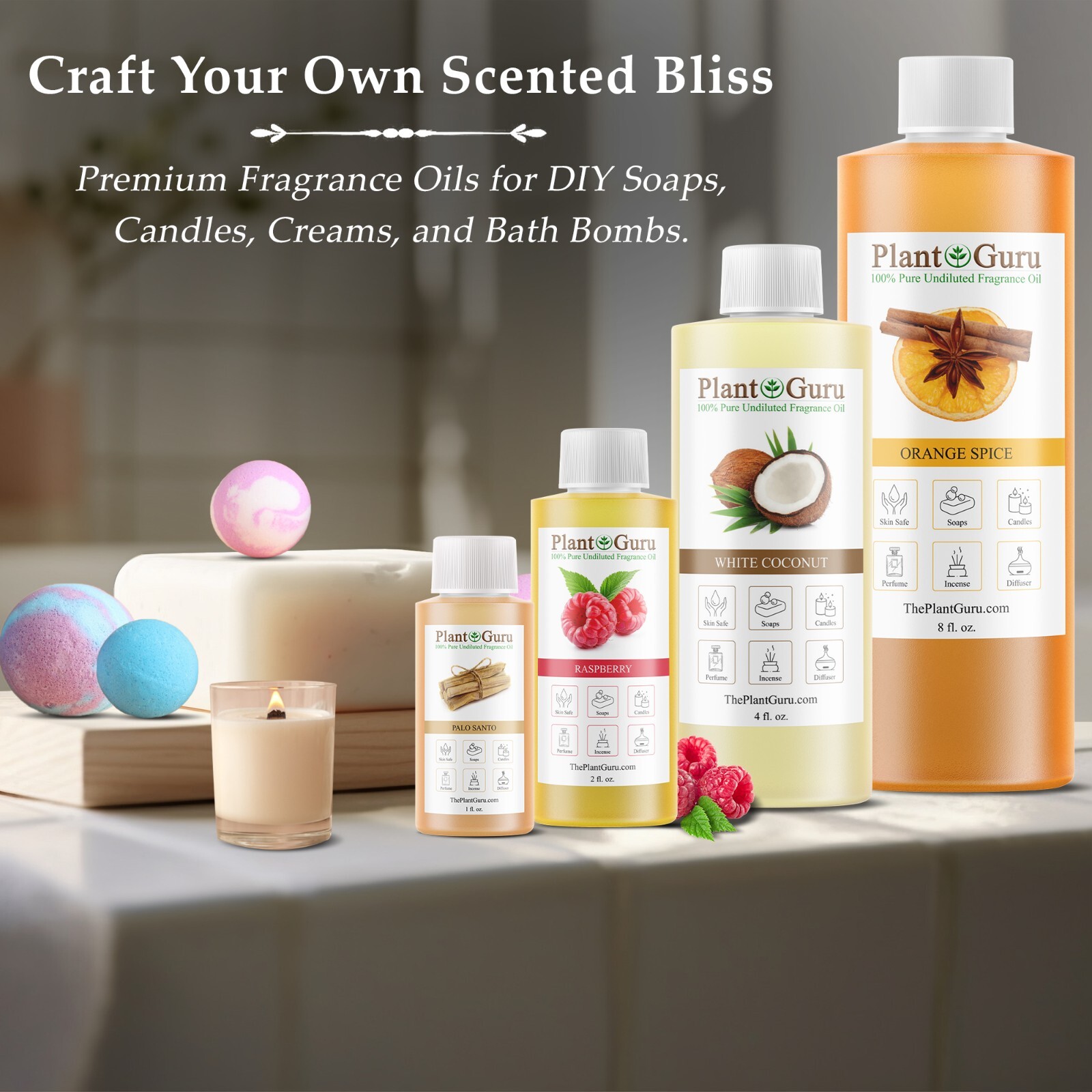 Fragrance Oils for Candle Soap Bath Bomb Incense Making Scented Oil Bulk Lot