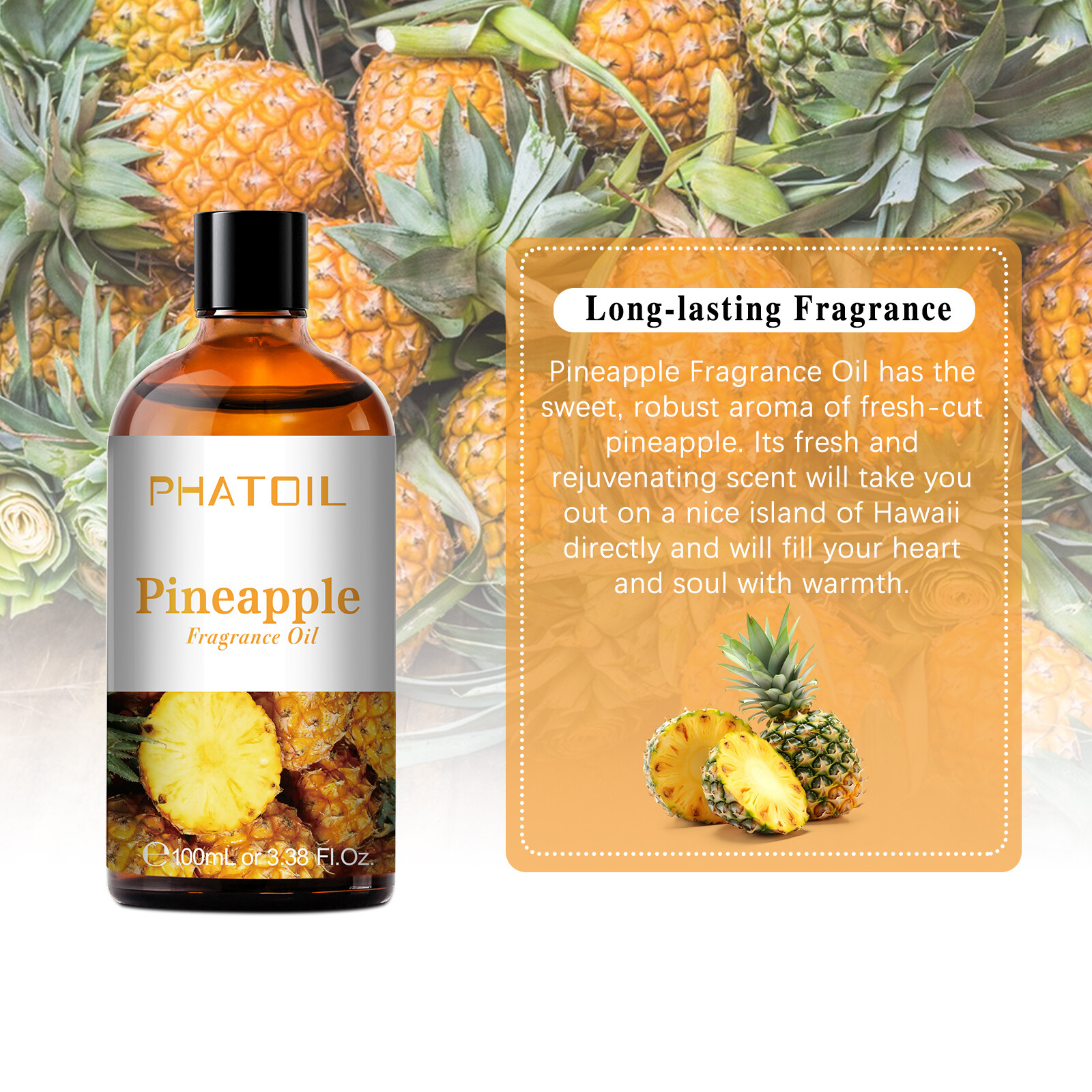 Pineapple Fragrance Essential Oils for Aromatherapy, Diffusers ,Skin Care,DIY