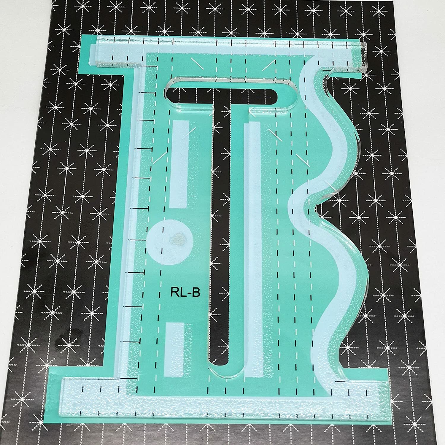1X DIY Quilting Ruler Straight Curvy Quilting Tool with a Cut Out Center Sewing