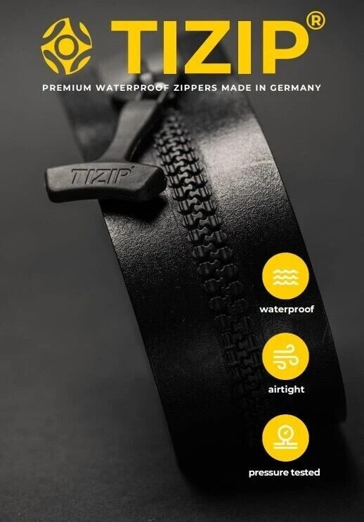 2 Pack TIZIP MasterSeal 10 Waterproof Black Zipper-34″Long 880MM-2″Wide 1 LUB