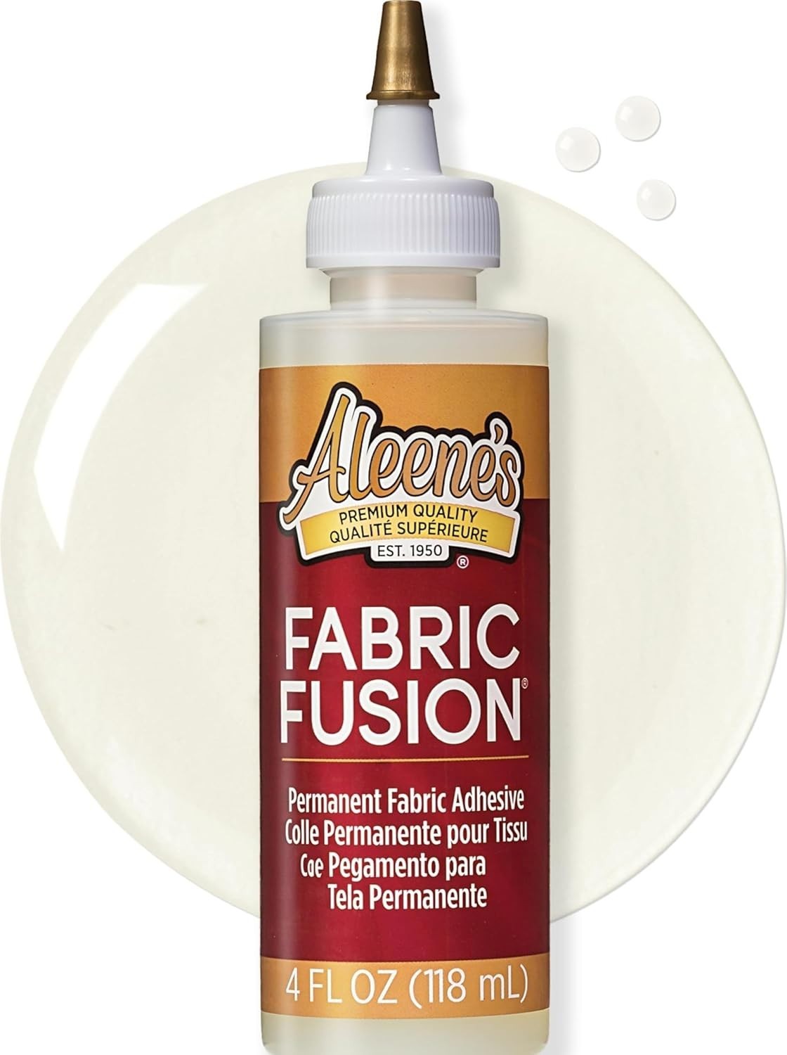 Fabric Fusion Glue 4 oz, Permanent and Washable Adhesive, No-Sew Fabric Glue …