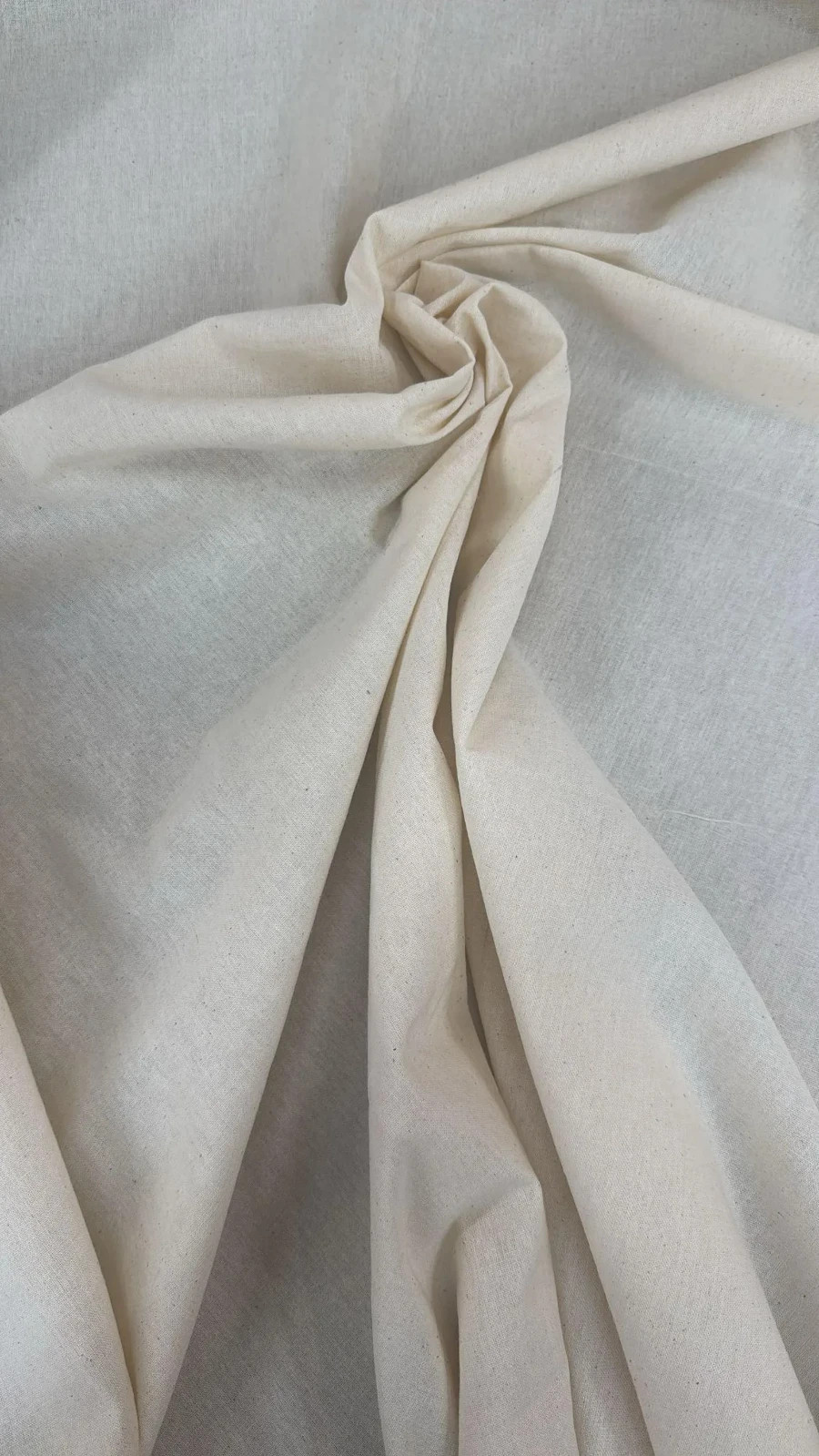 100% Cotton Muslin Fabric – 63″ Wide Natural Cloth for Quilting & Sewing