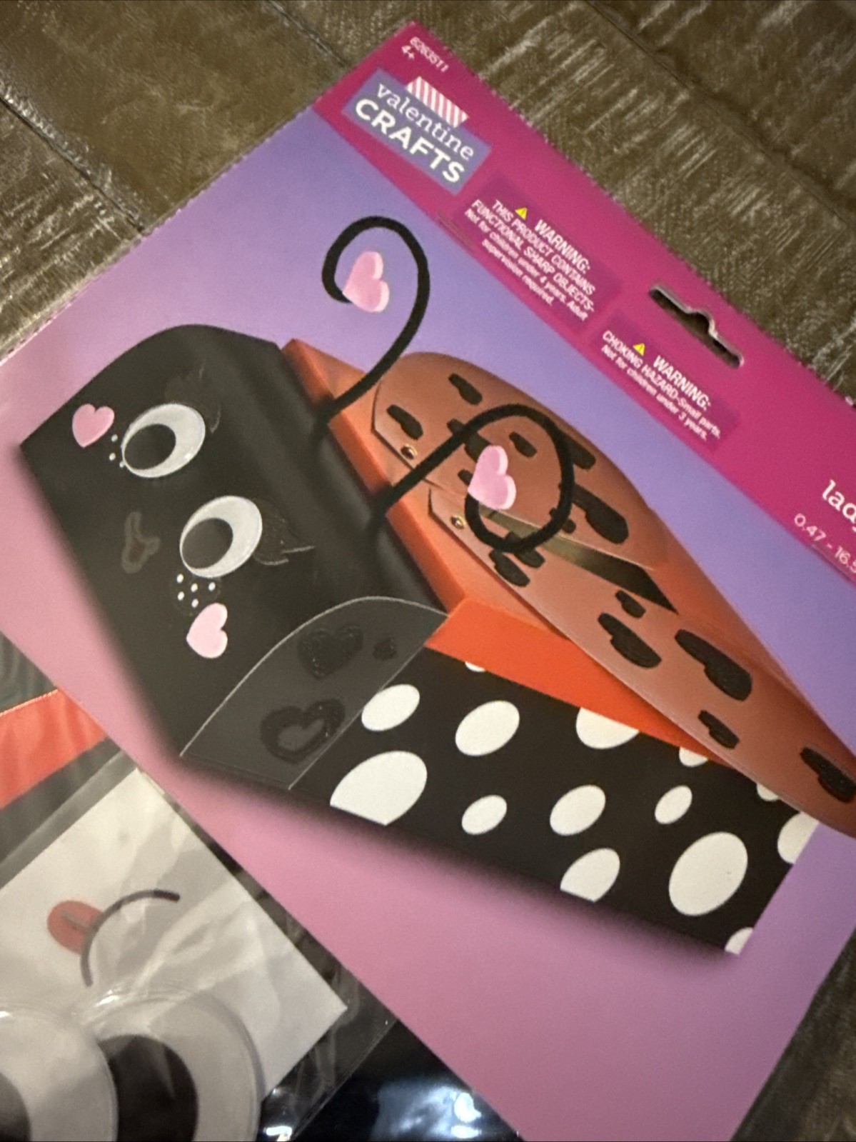 Valentines Crafts Valentines Day Ladybug Box Kit-Brand New-SHIPS N 24 HOURS