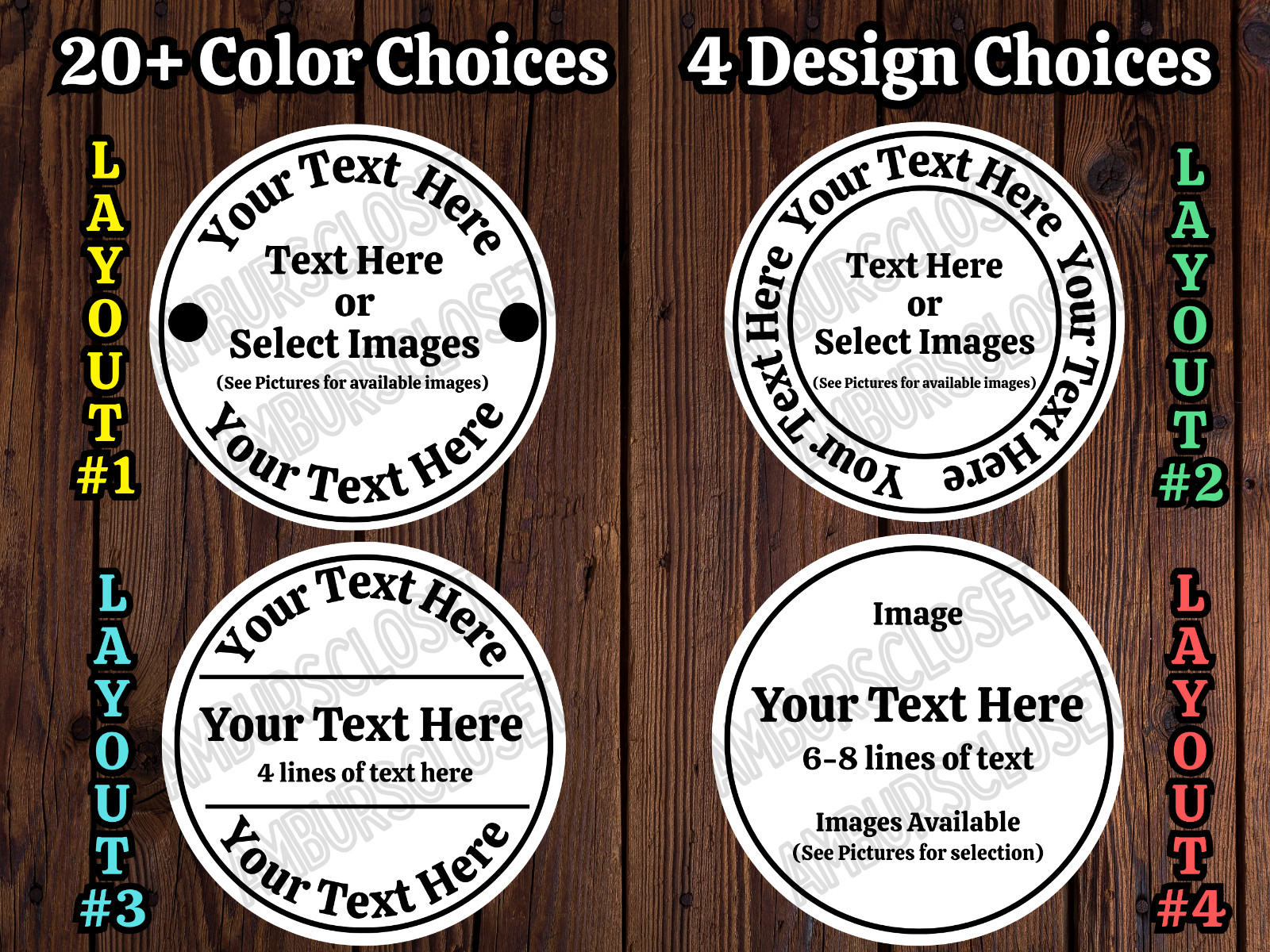 40 CUSTOM BUSINESS STICKERS SEALS LABELS 2″ ROUND WATERPROOF THANK YOU YOUR WAY
