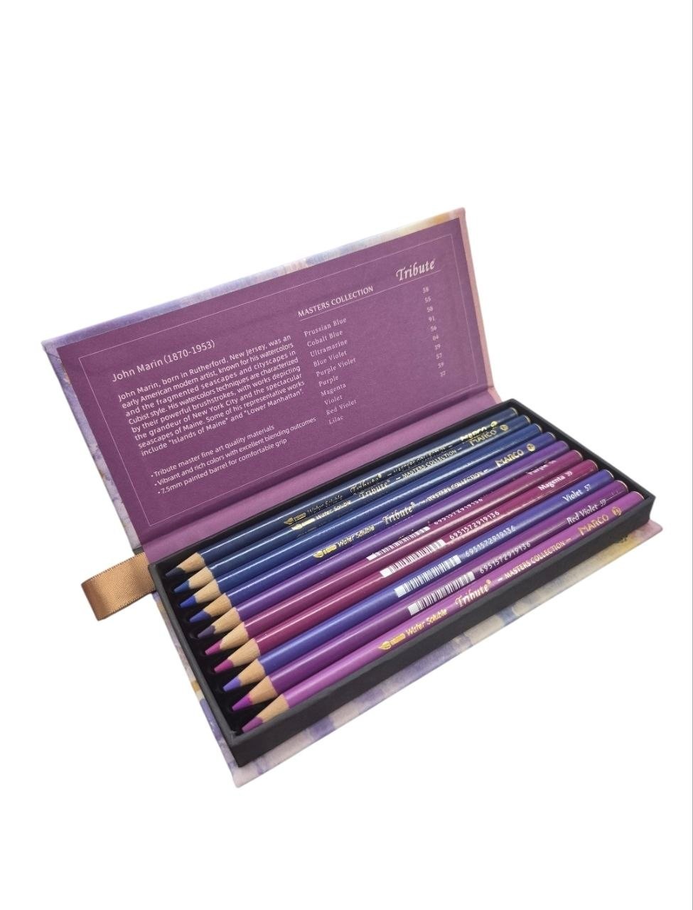 60 Professional Watercolor Colored Pencils Tribute Masters Collection Art