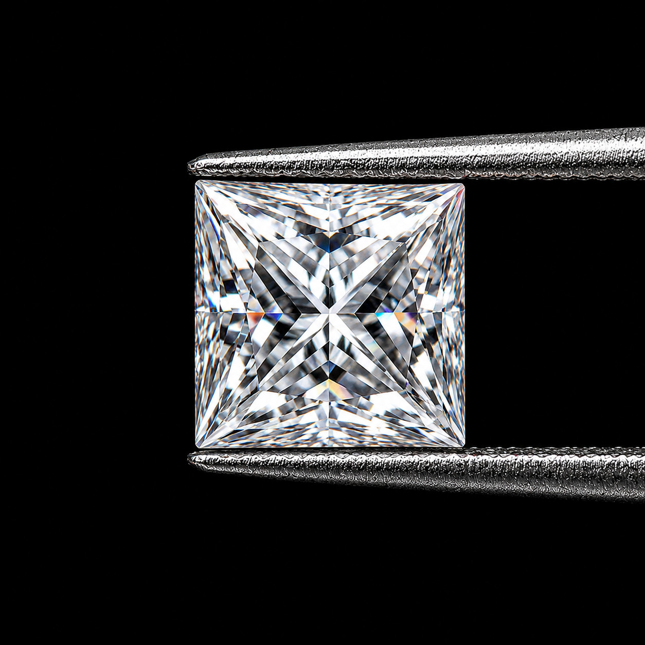 8 Ct Lab Grown White Diamond Princess Cut VVS1 D Grade Loose Stone 1 Pc