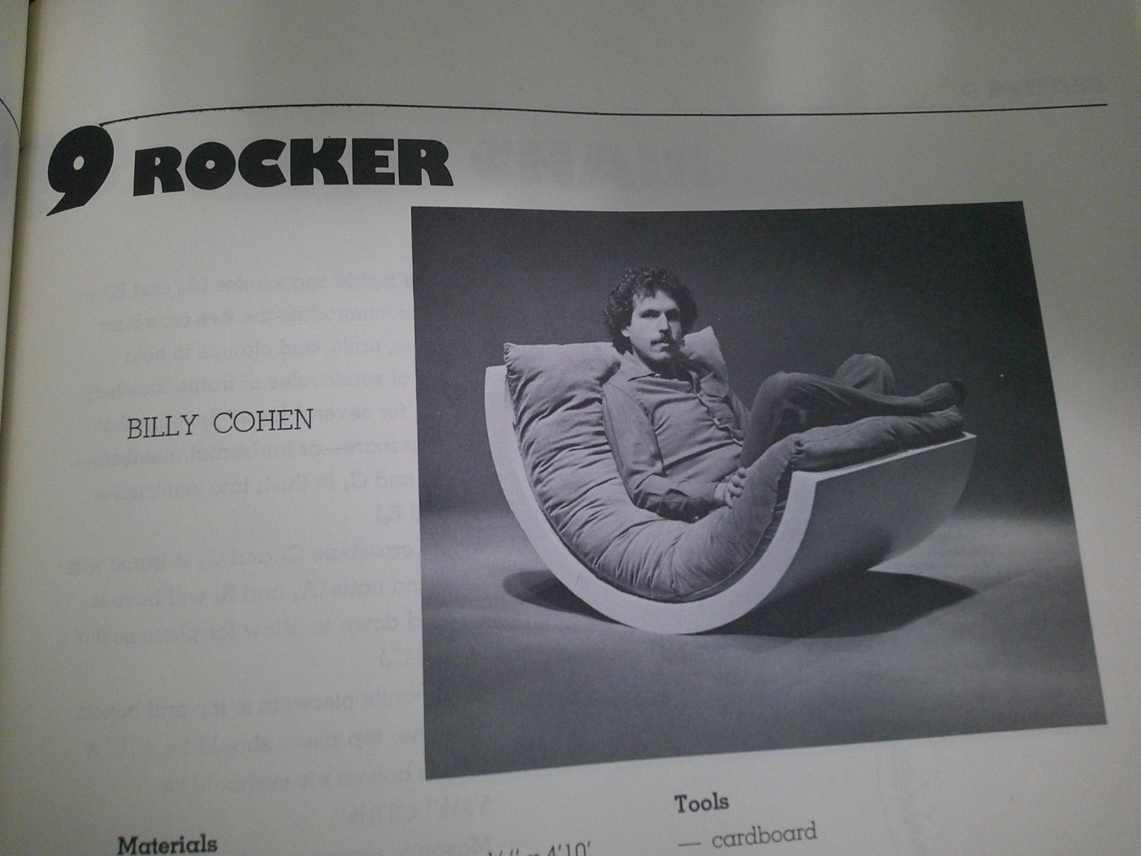 1976 Parsons School Design Furniture in 24 Hours Spiros Zakas & Students