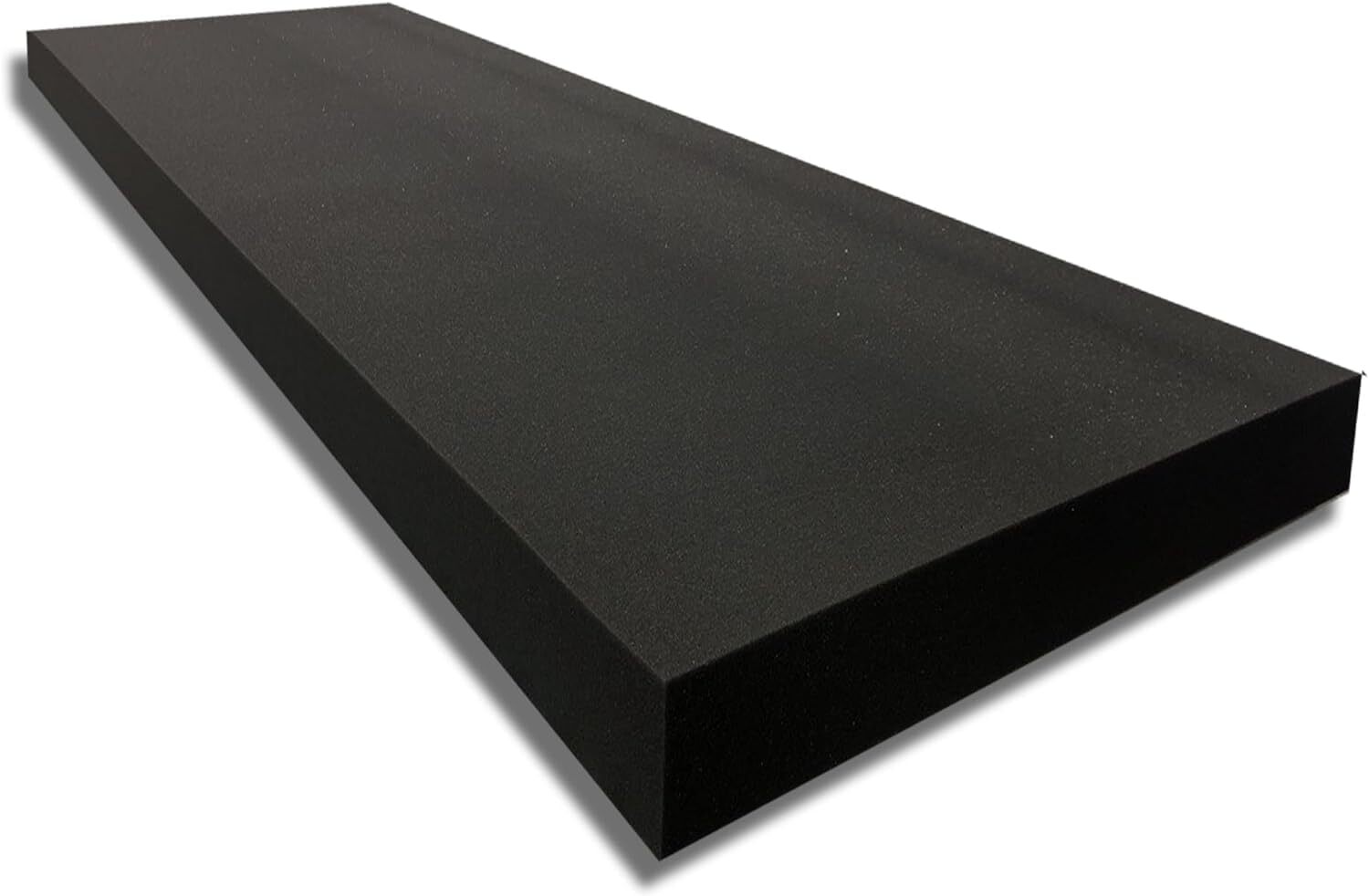 1″ Thick x 24″ Wide x 96″ Long Charcoal High Density Foam Ideal for Foam Padding