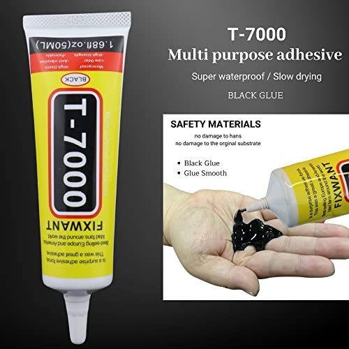 T-7000 Glue 50ml High Viscosity Black Adhesive for Phone Screen Repair Glass